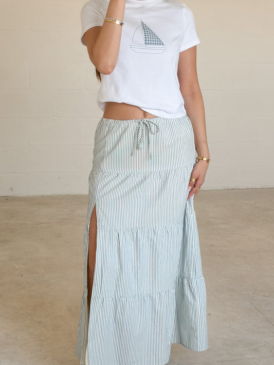 Soft Tide Maxi Skirt