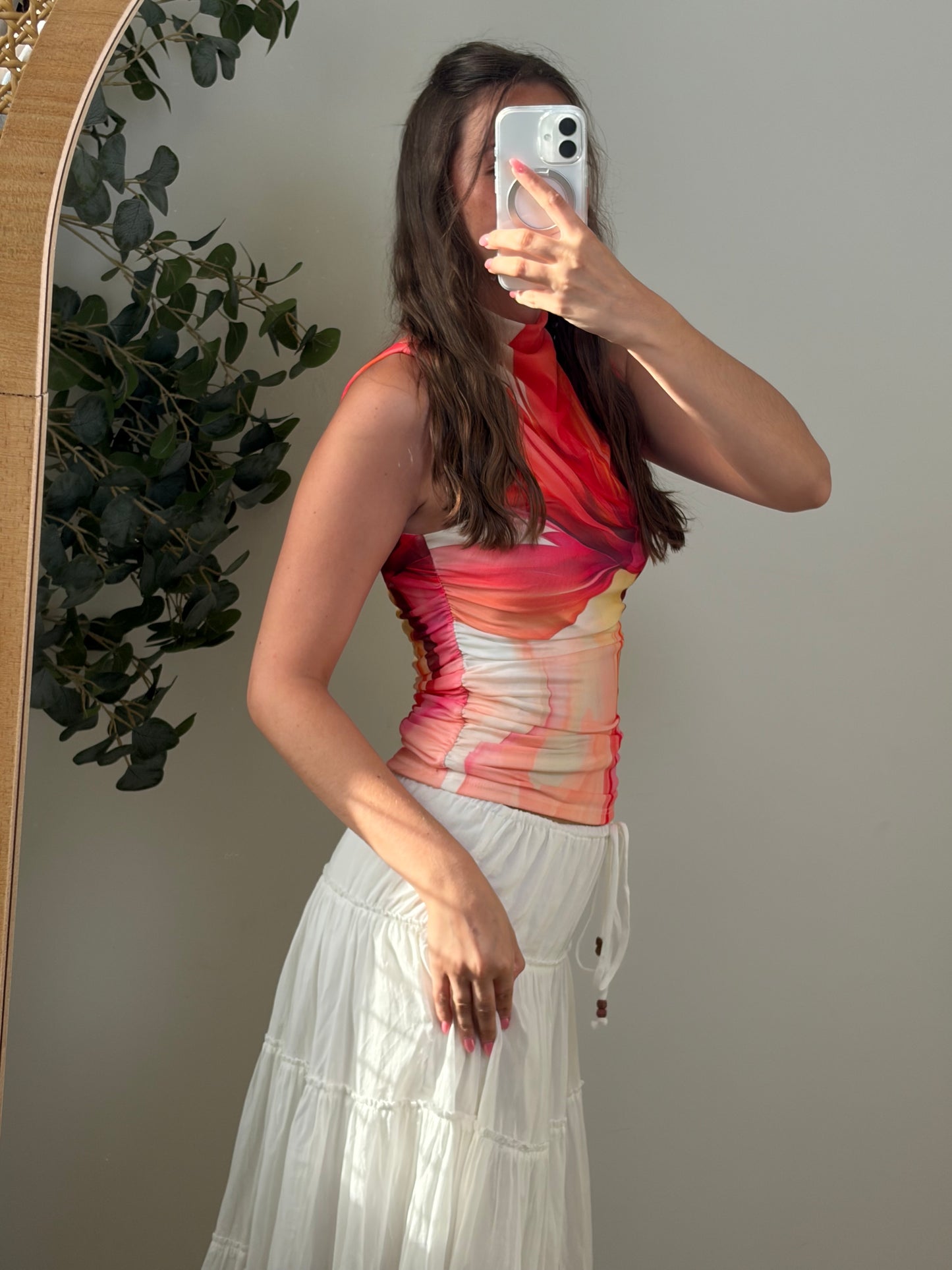 Mesh Floral Top