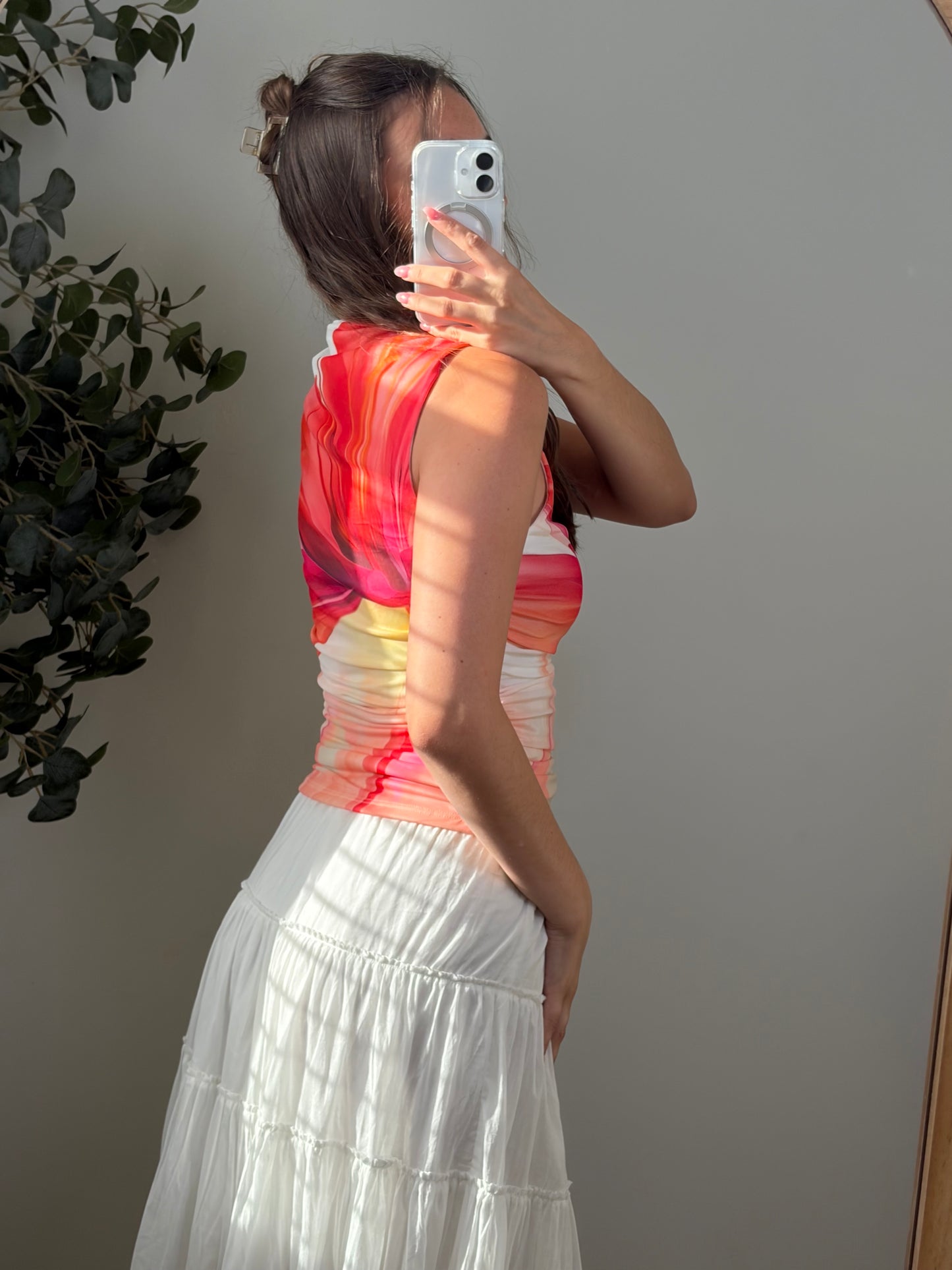 Mesh Floral Top