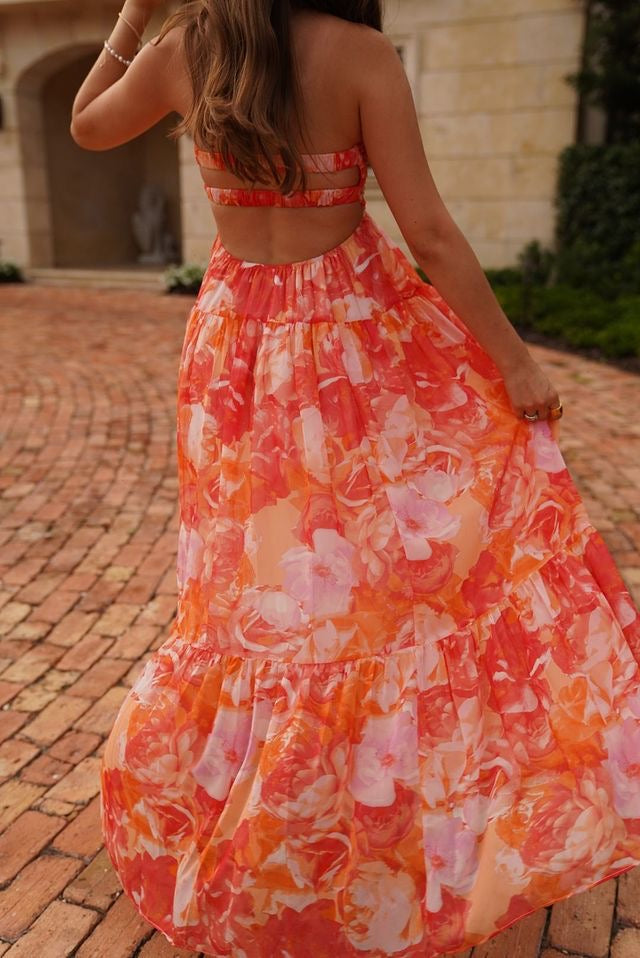 Sunset Bloom Maxi Dress