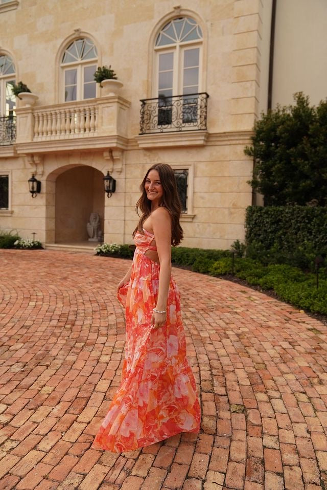 Sunset Bloom Maxi Dress