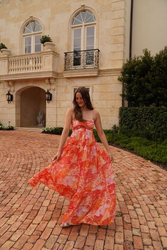 Sunset Bloom Maxi Dress