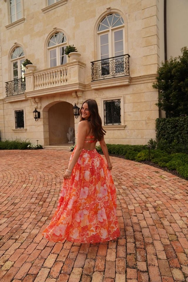Sunset Bloom Maxi Dress