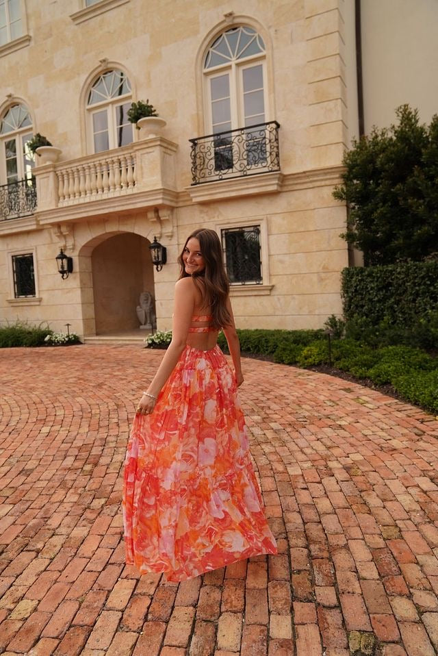Sunset Bloom Maxi Dress