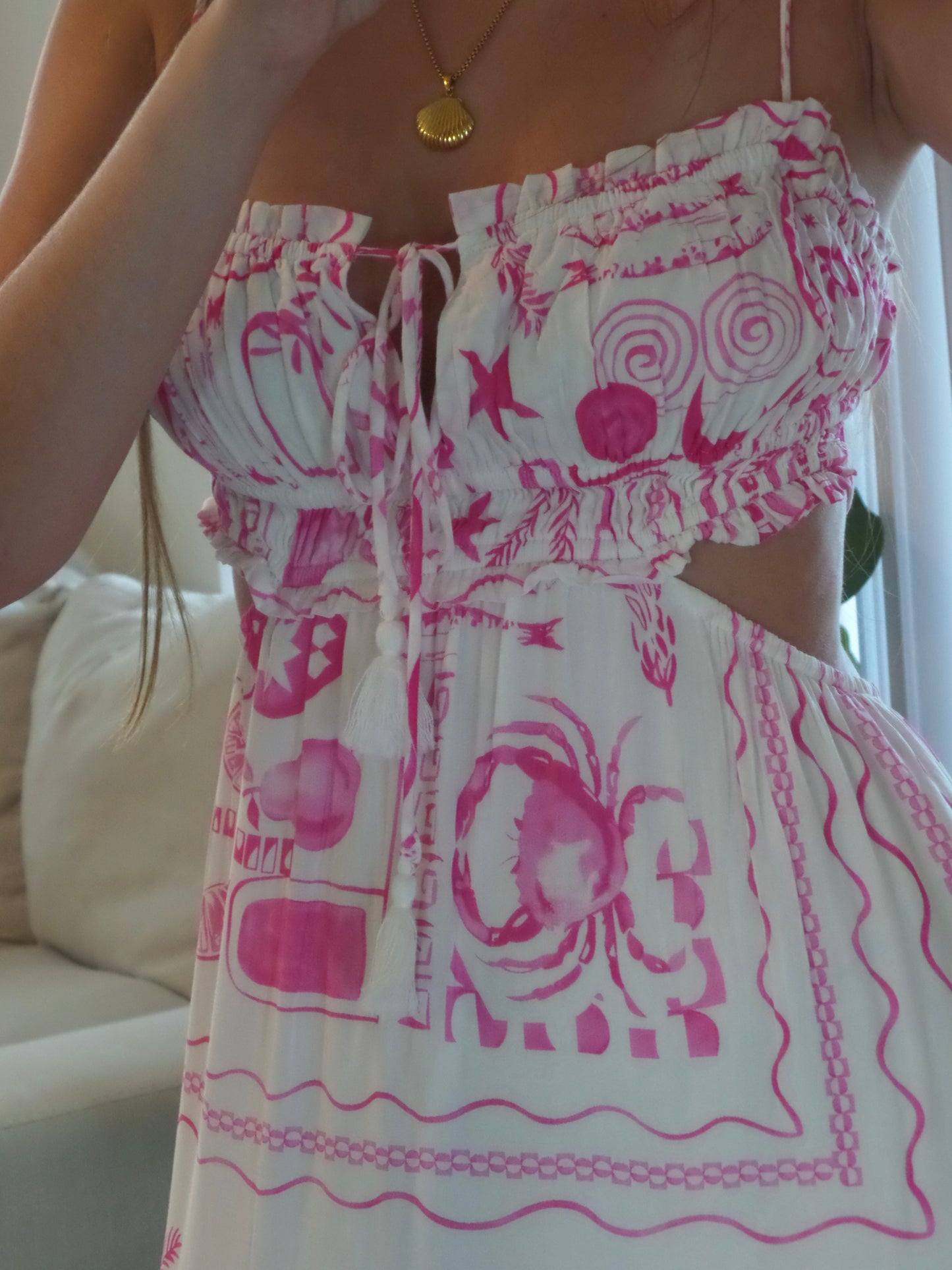 Sunset Shells Maxi Dress