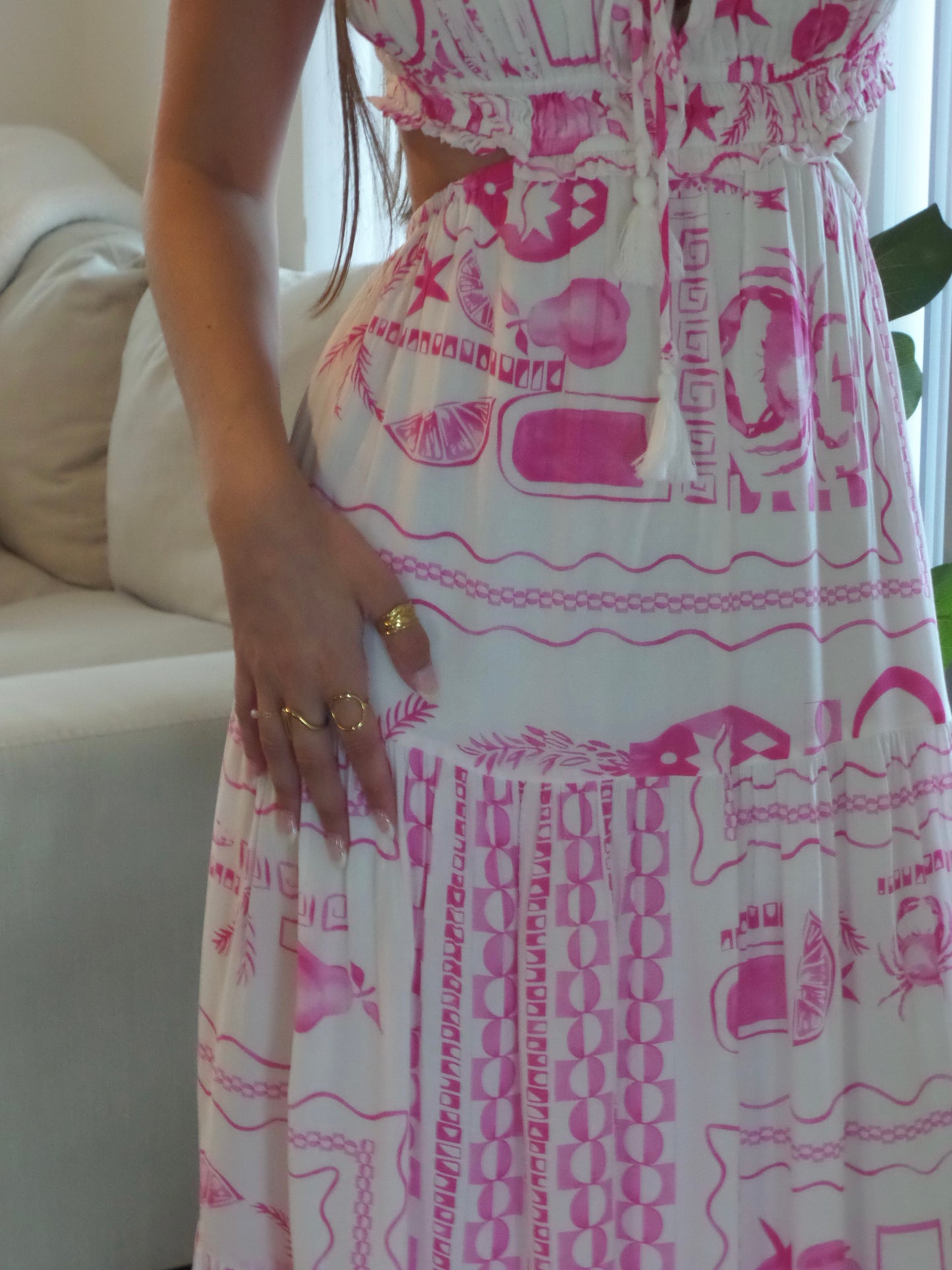 Sunset Shells Maxi Dress