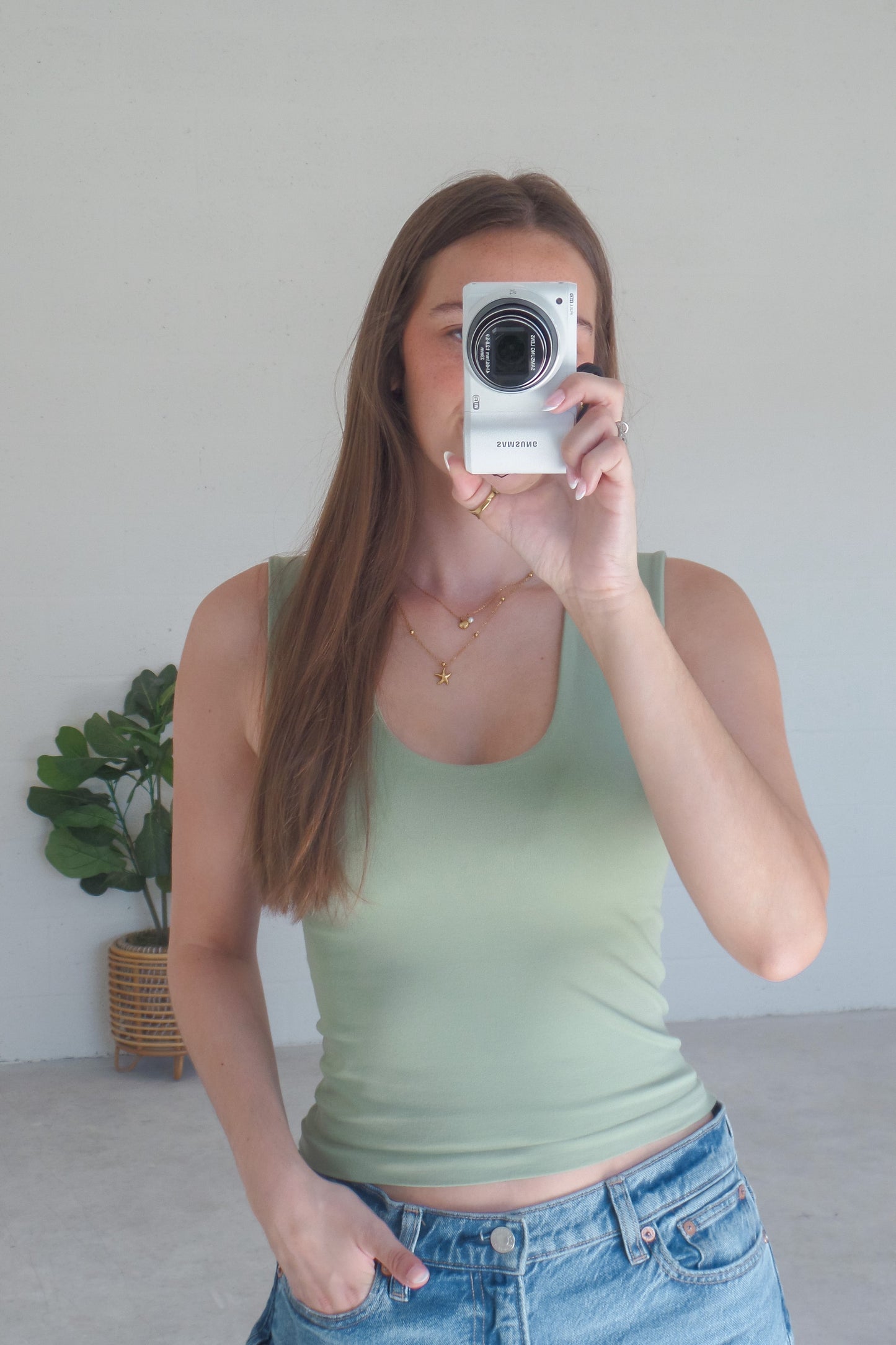 Cozy Sage Seamless Tank