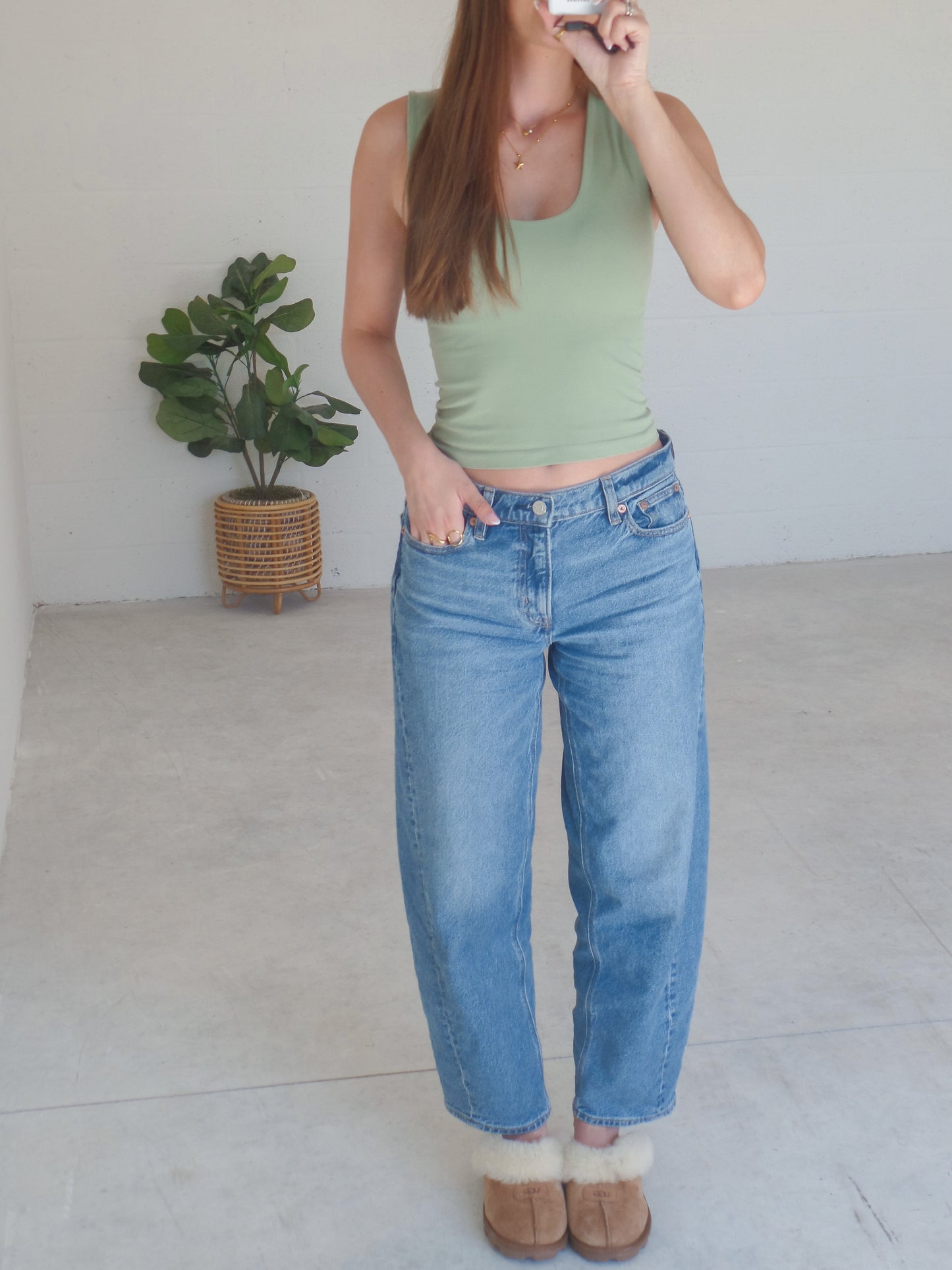 Cozy Sage Seamless Tank