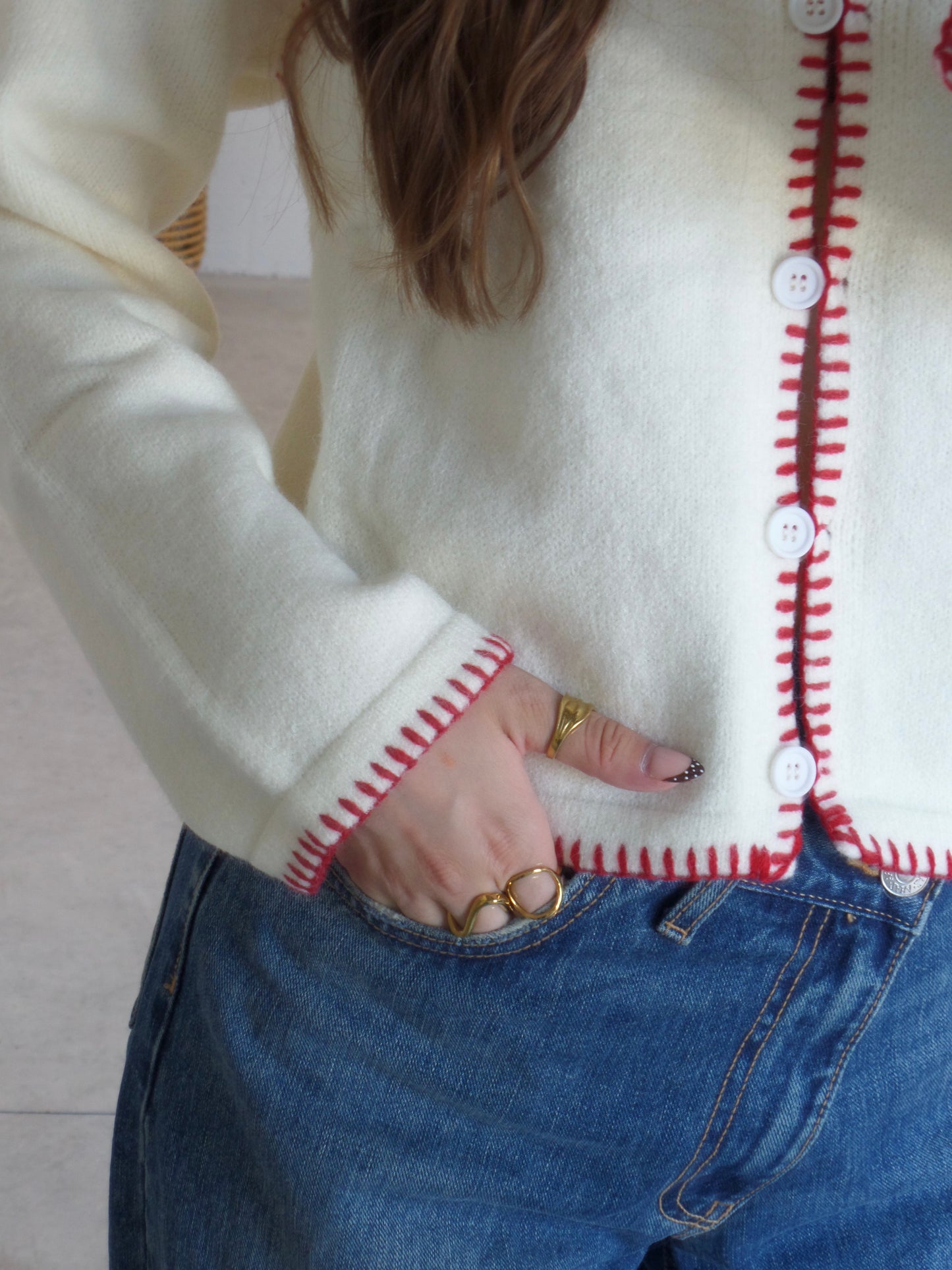 Peppermint Stitch Cardigan