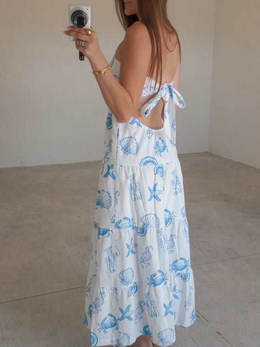Coastal Open Back Maxi