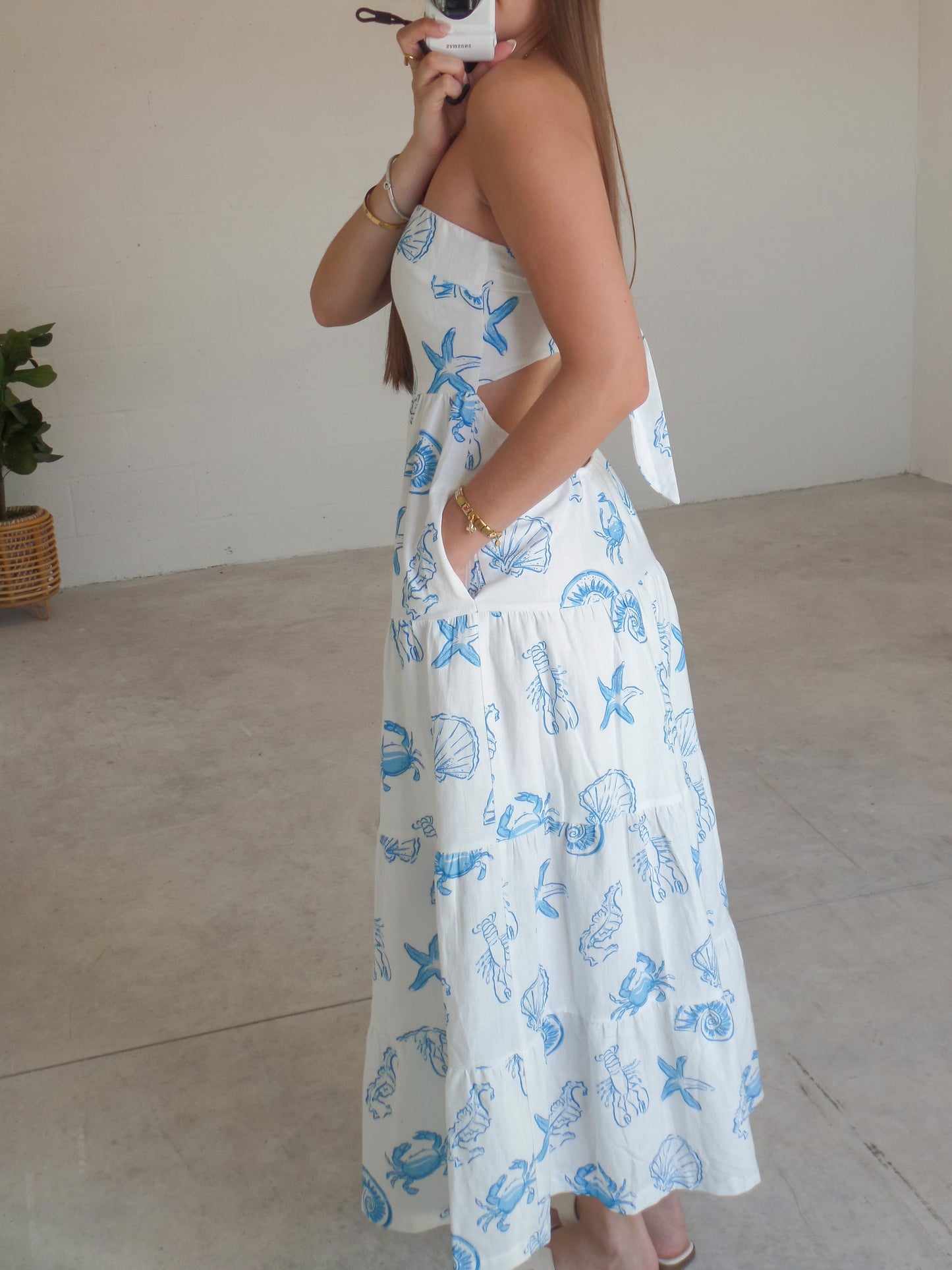 Coastal Open Back Maxi