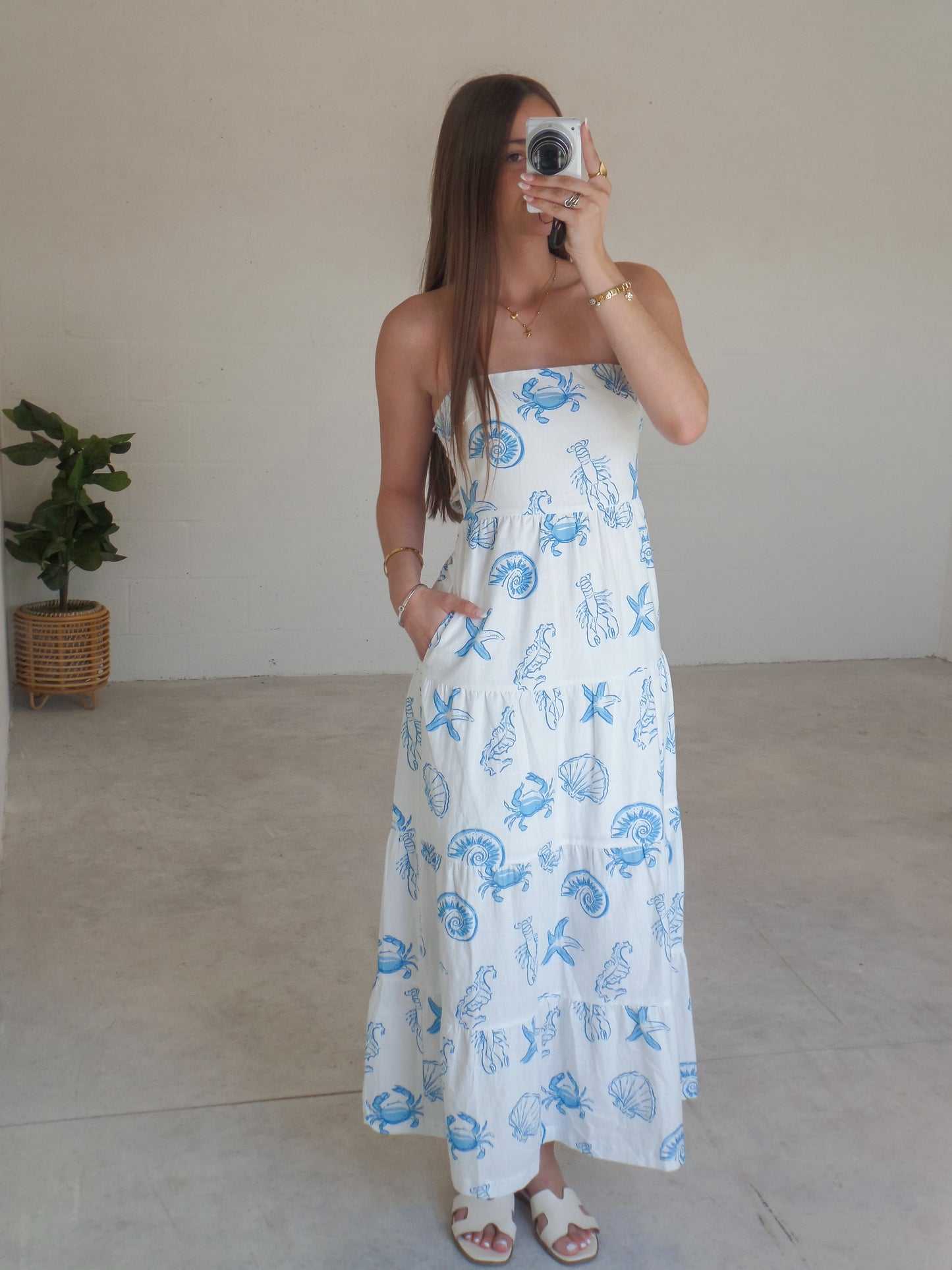 Coastal Open Back Maxi