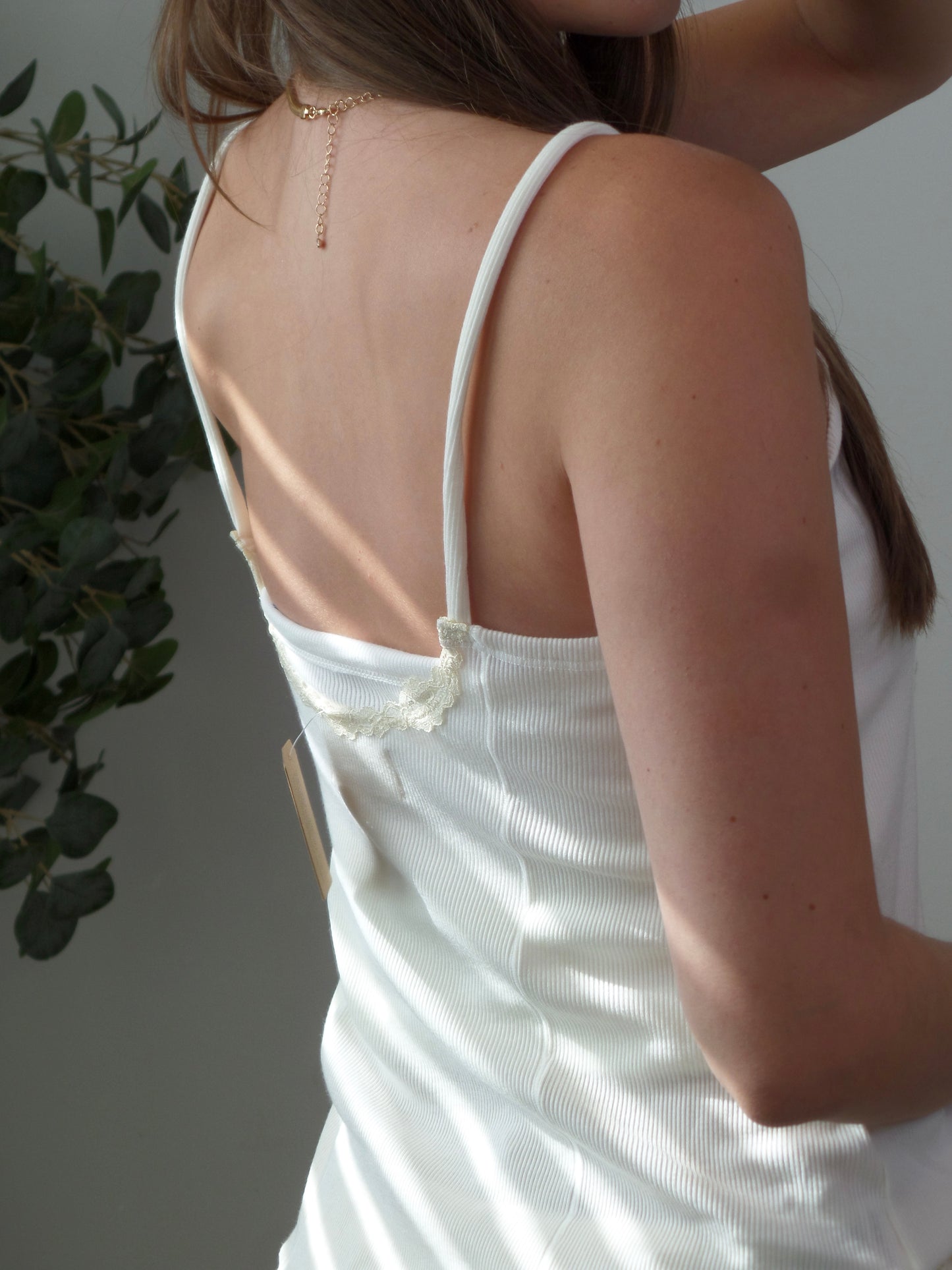 Sunshine Lace Ribbed Top