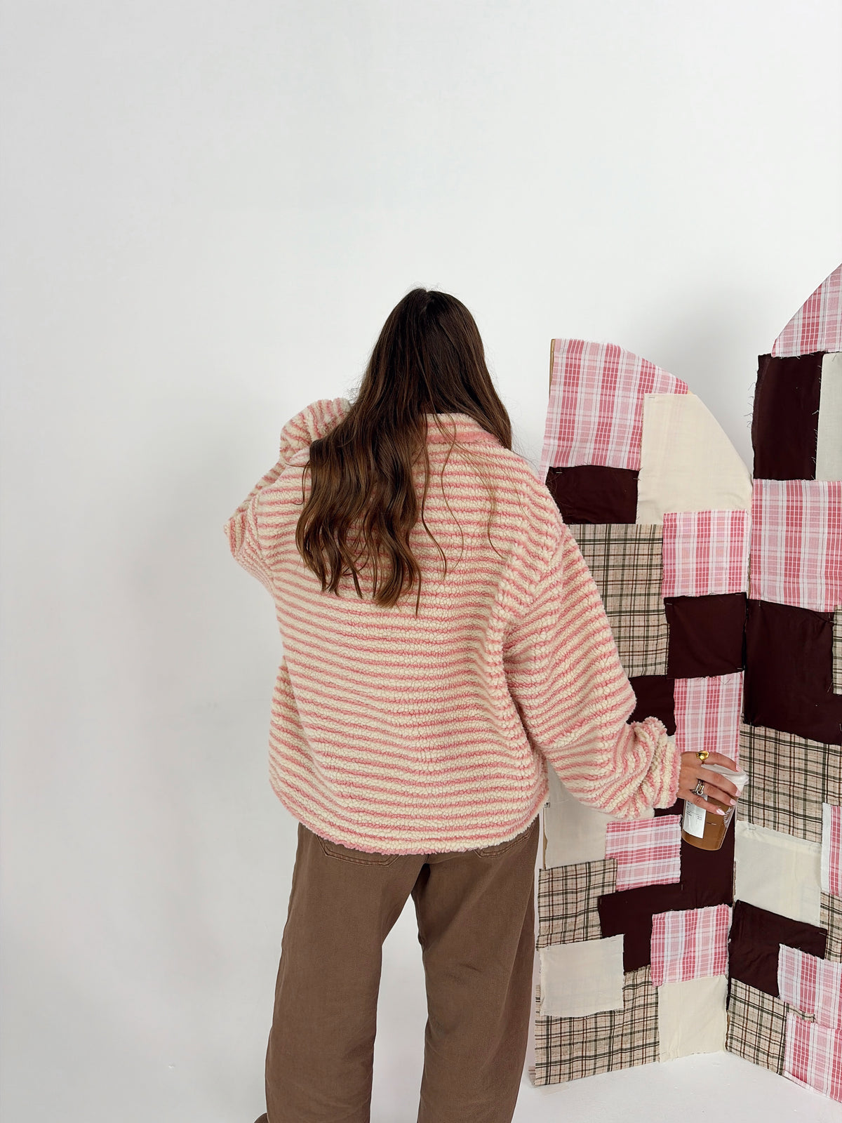 Strawberry Cream Sherpa Jacket