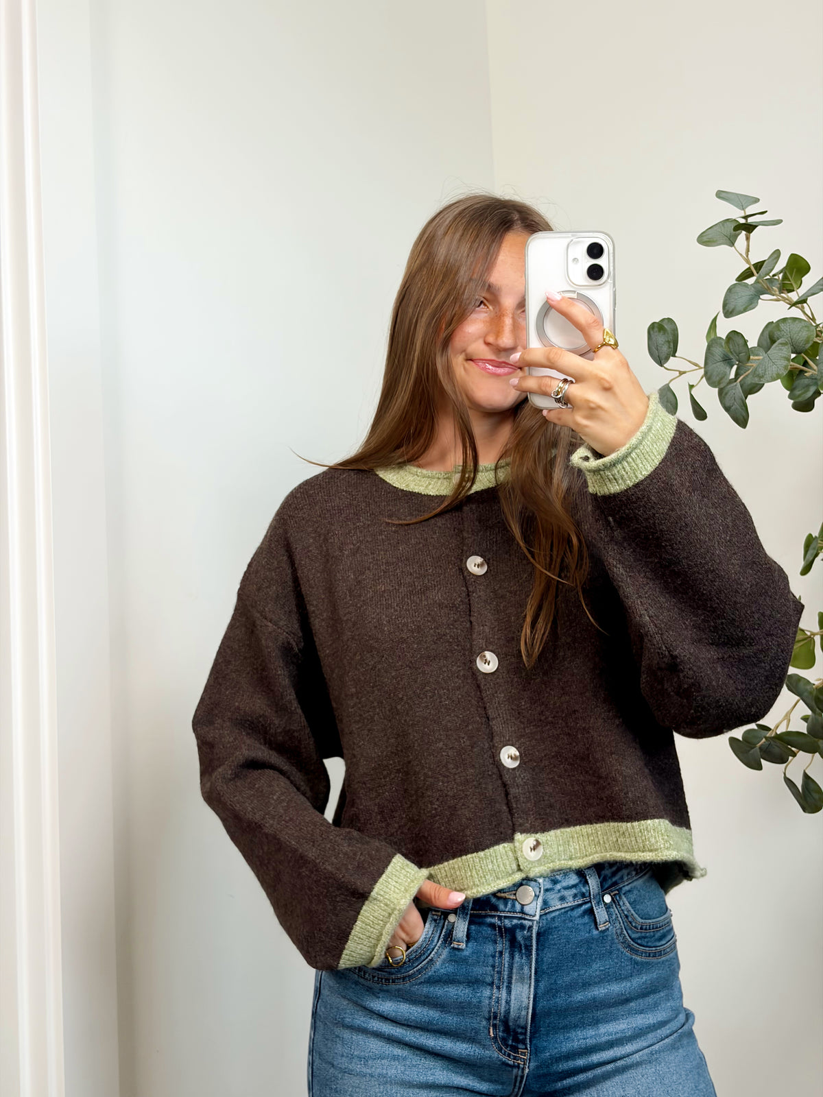 Matcha & Mocha Cardigan