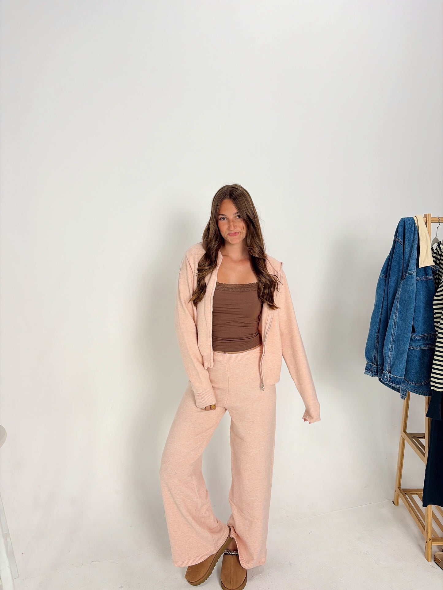 Blush Double Zipper Set