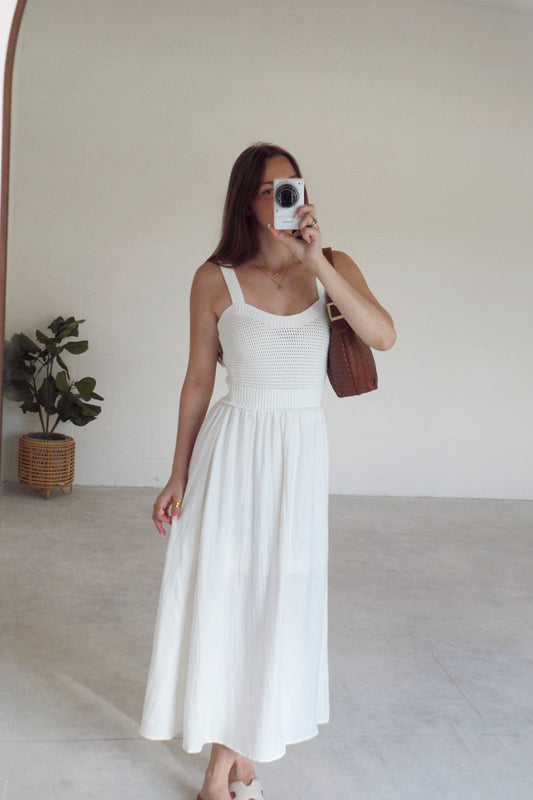 Harvest Ivory Midi Dress