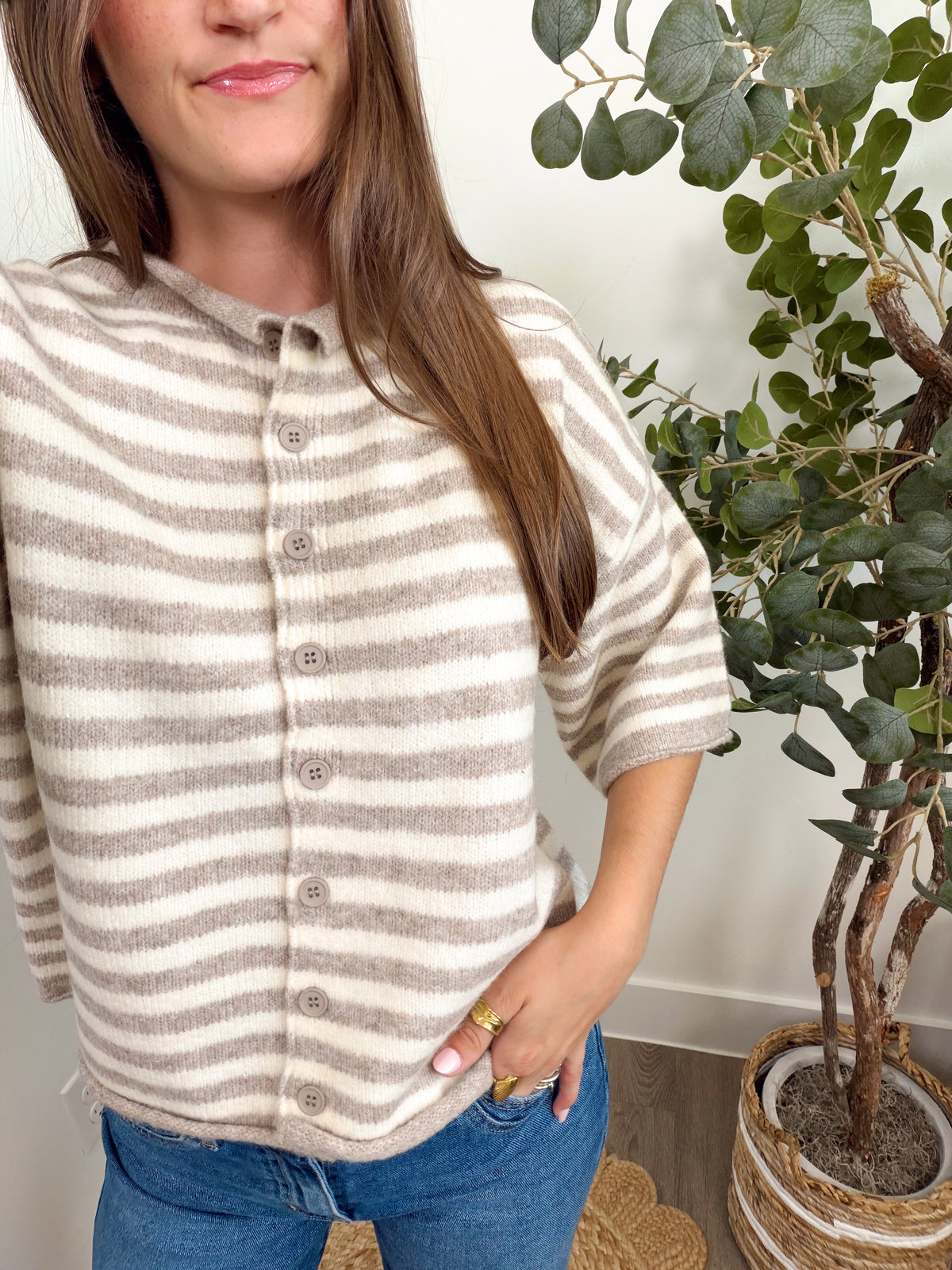 Marlowe Cardigan Taupe