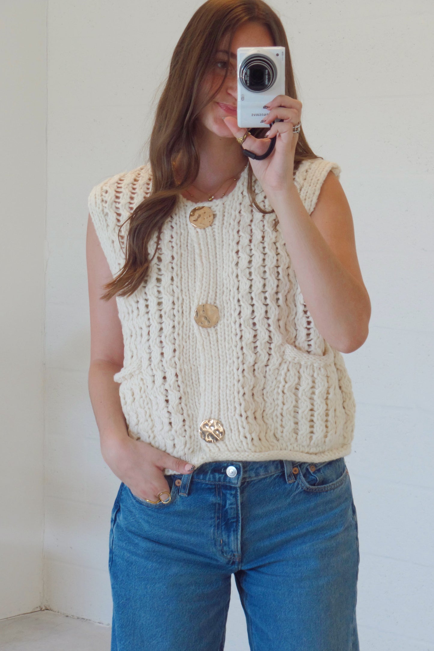 Cozy Cream Chunky Knit Top