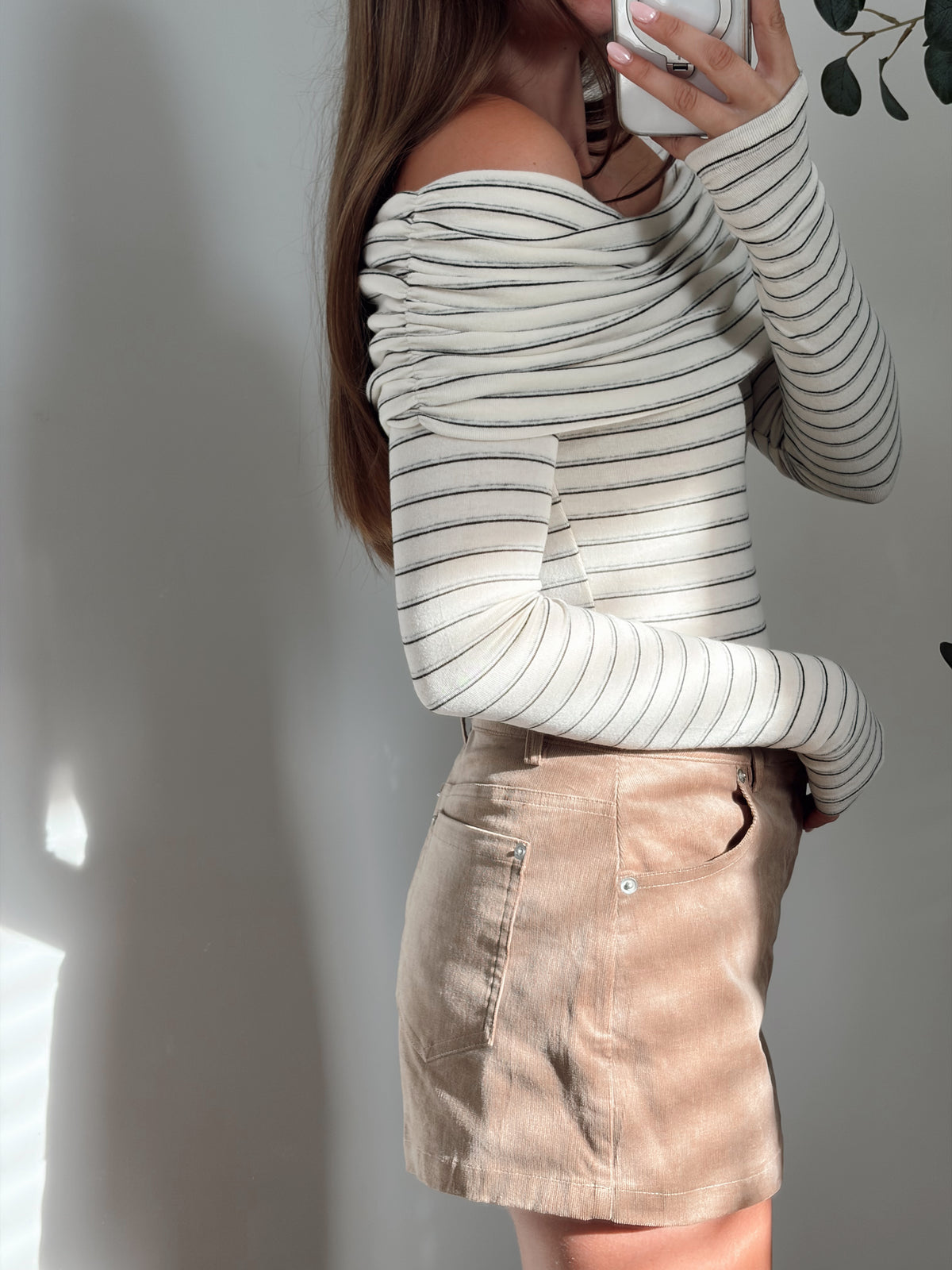 Toasted Oat Striped Bodysuit