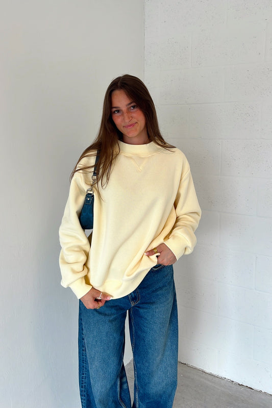 The Perfect Butter Yellow Mockneck RESTOCK