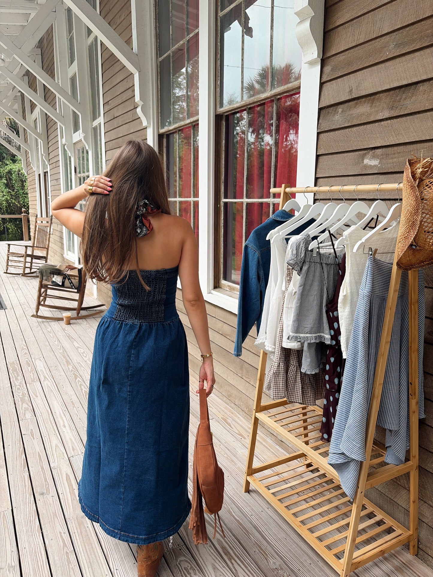 Denim Midi Dress