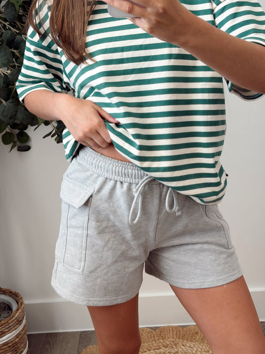 Gray Sweat Short