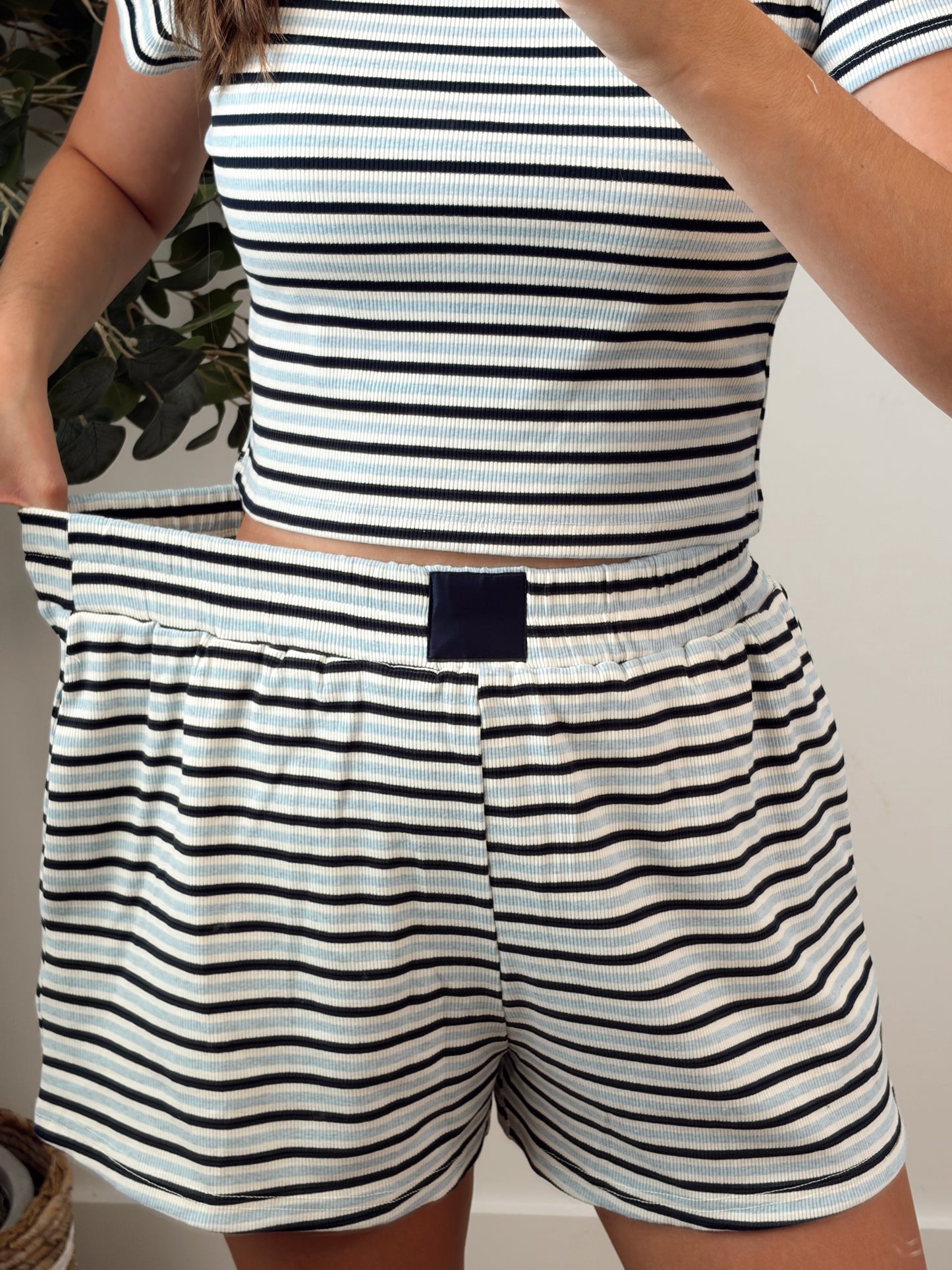 Blue/Navy Stripe Set