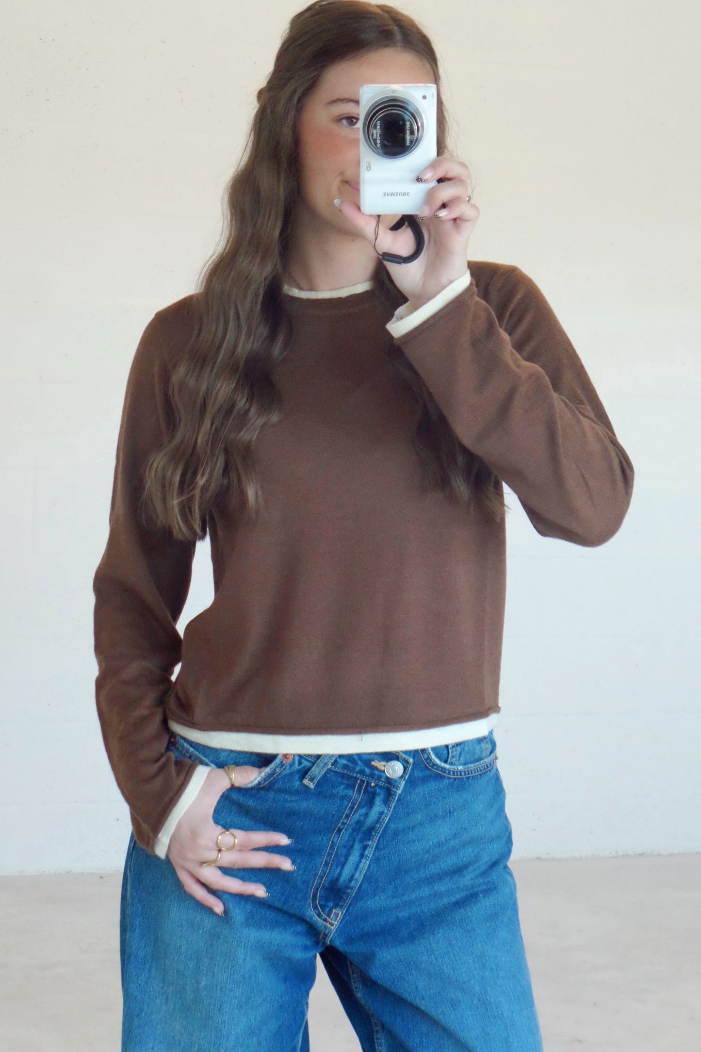Mocha Cream Layer Top