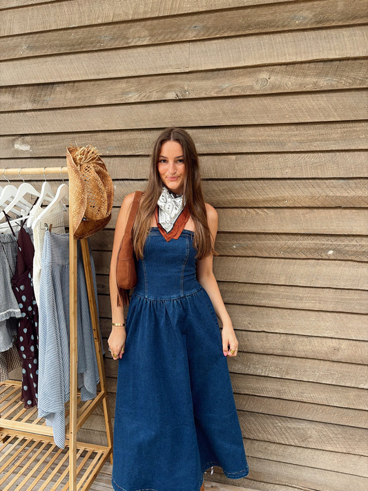 Denim Midi Dress