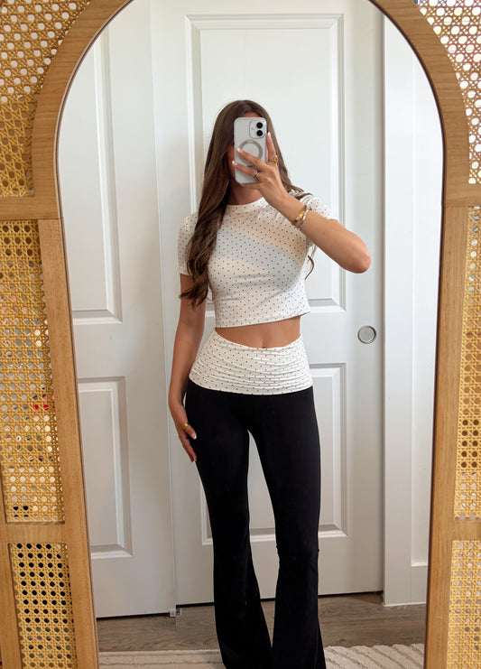 Classic Dot Darling - Flare Legging Brushed Set