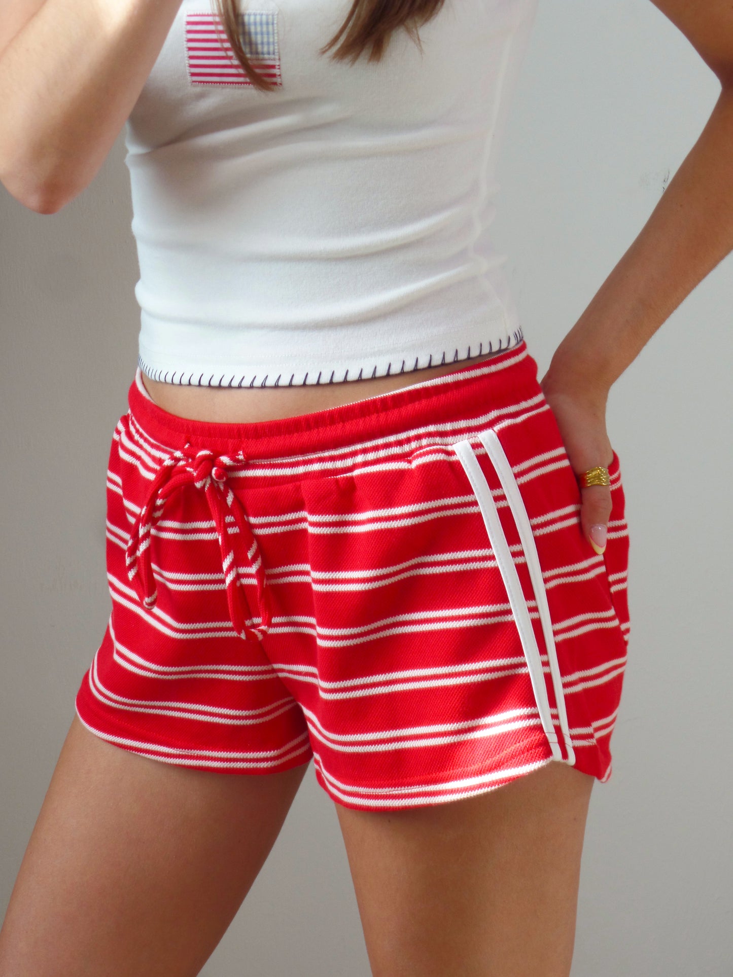 Red Stripe Short