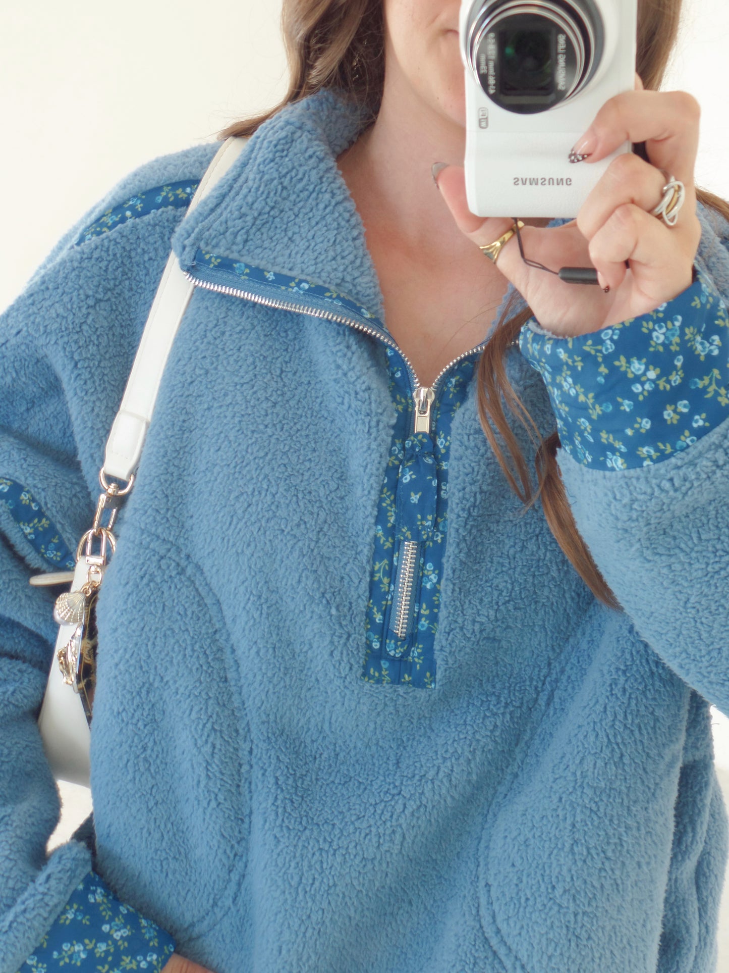 Frosted Sky Sherpa Zip-up