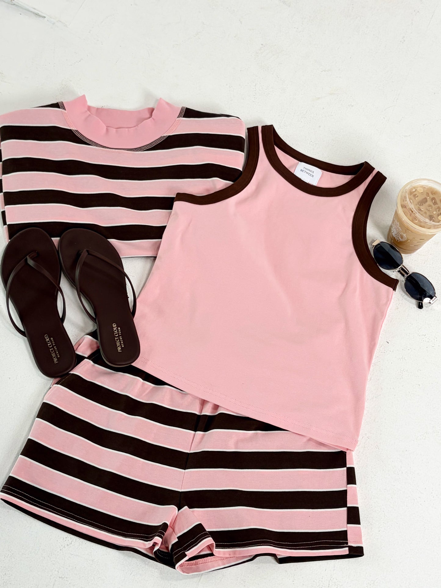 *3 piece bundle* Pink/Brown Set