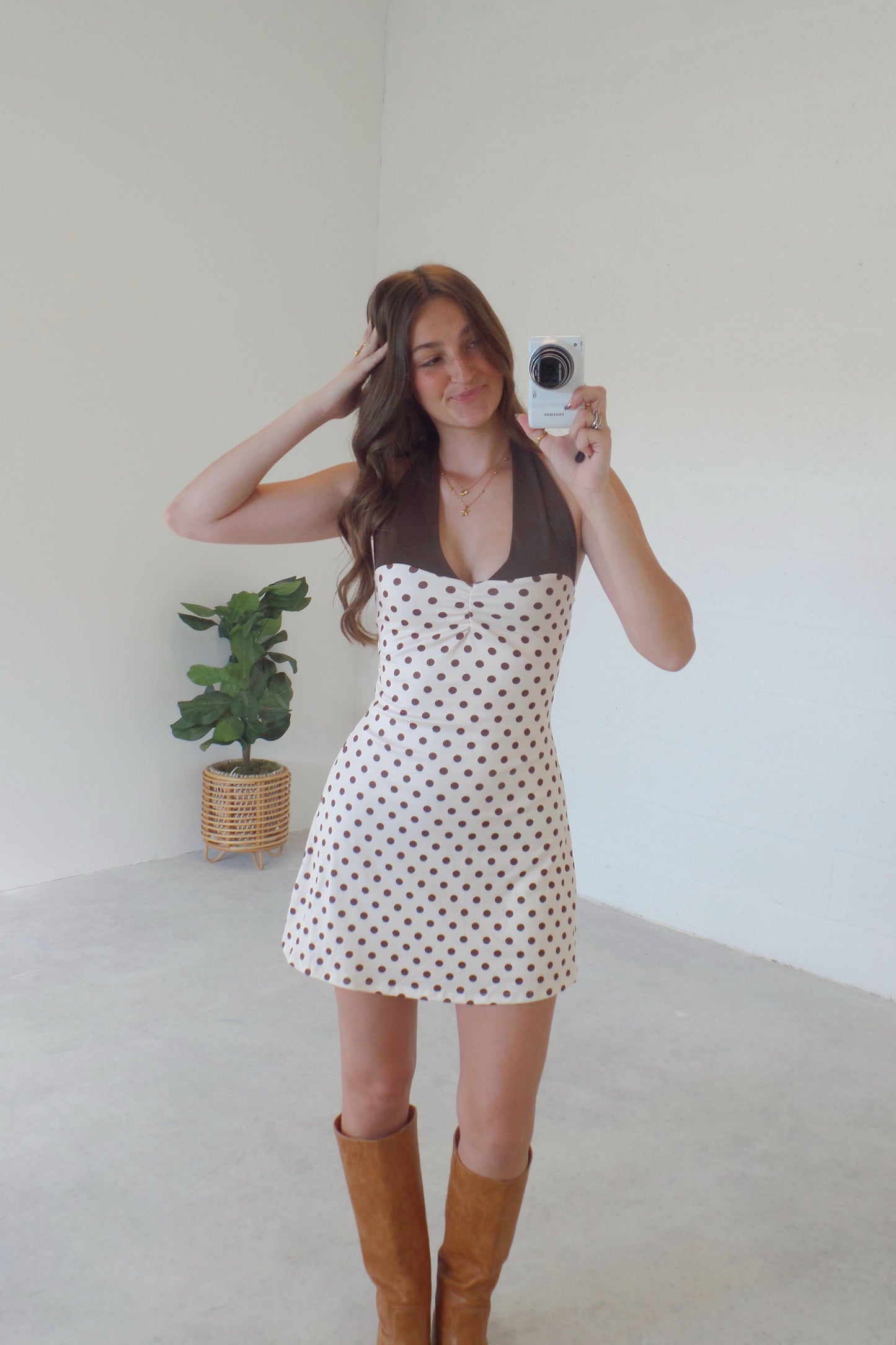 Coco Dots Halter Dress