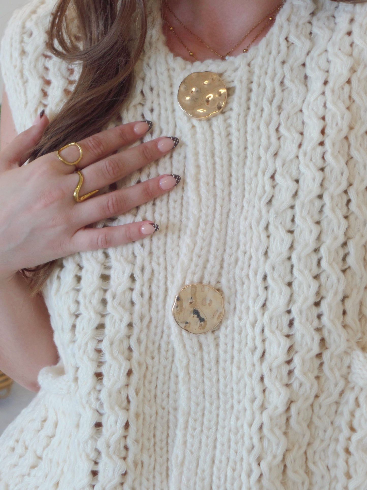 Cozy Cream Chunky Knit Top