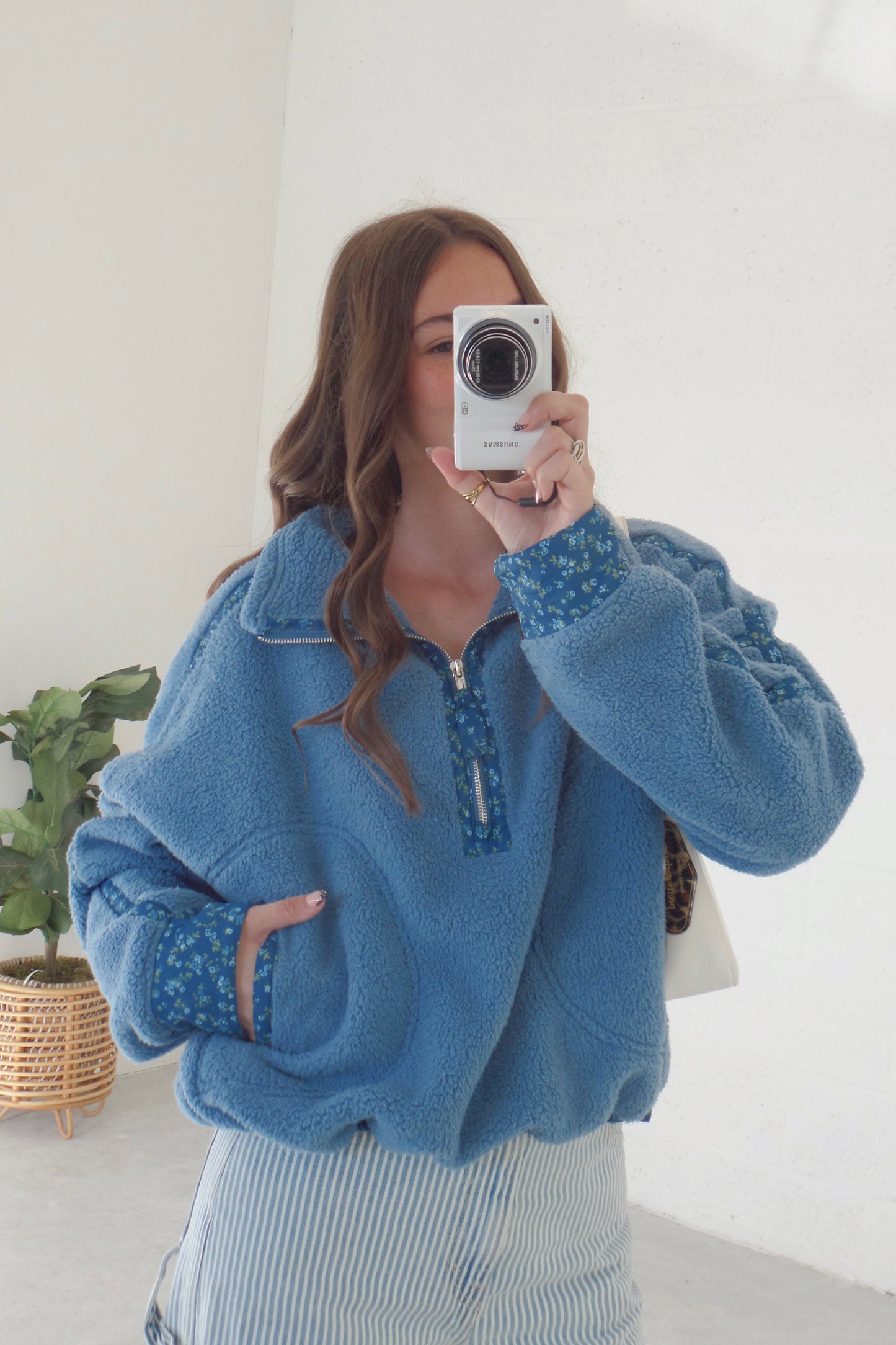 Frosted Sky Sherpa Zip-up