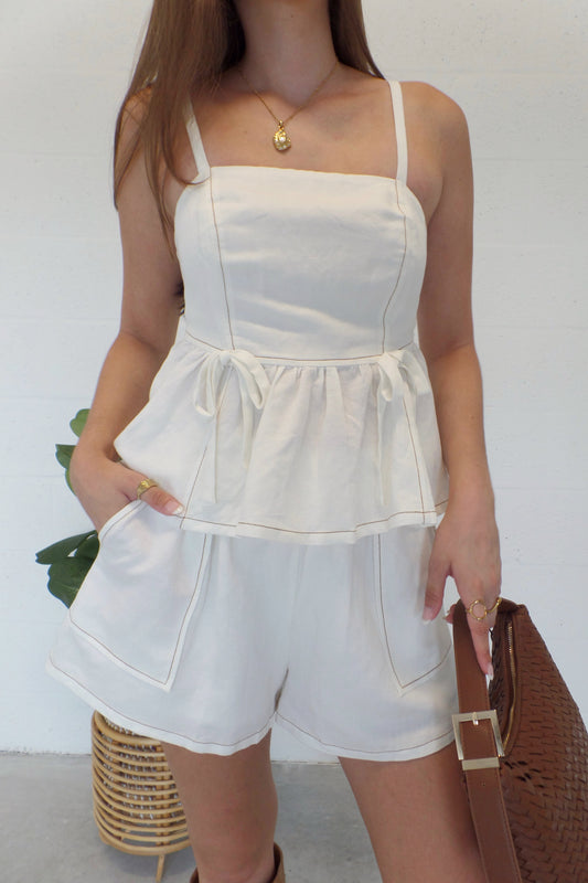 Vanilla Latte Linen Set