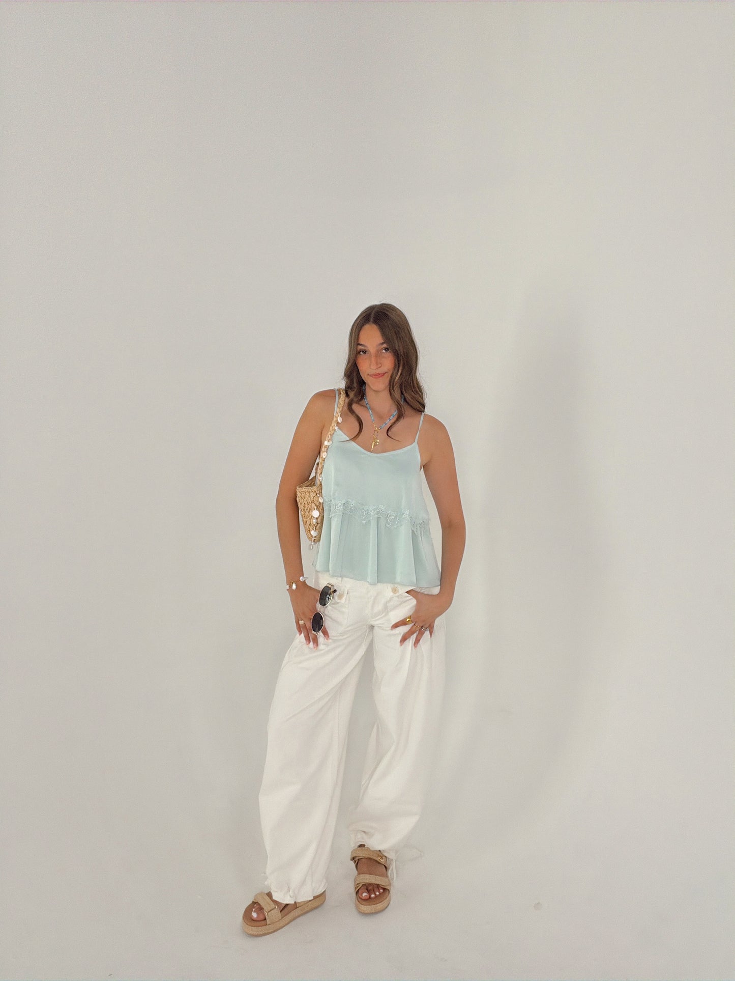 *BROWN* Sea Salt Cotton Pant