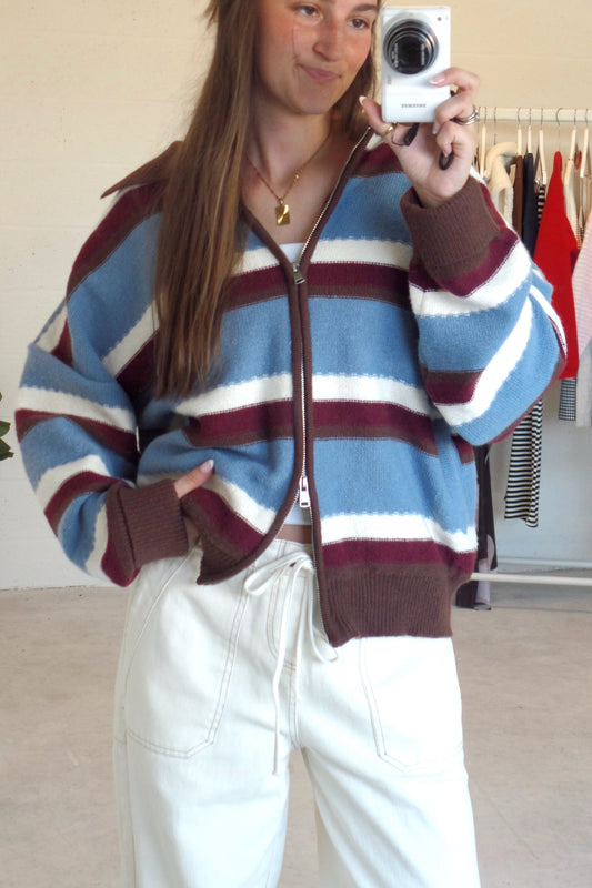 Cabin Haven Zip-Up Sweater