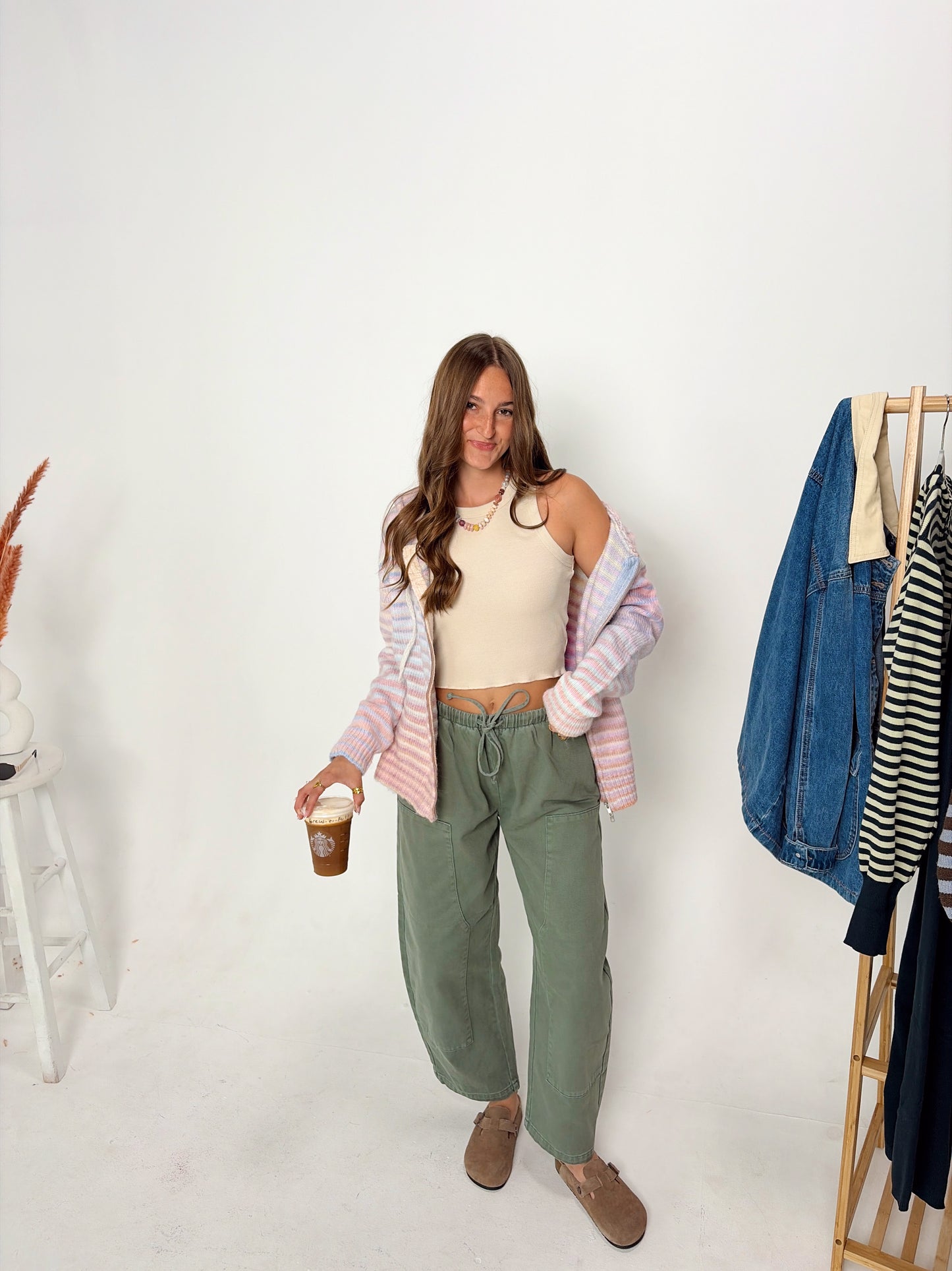 Oat Milk Ribbed Tank
