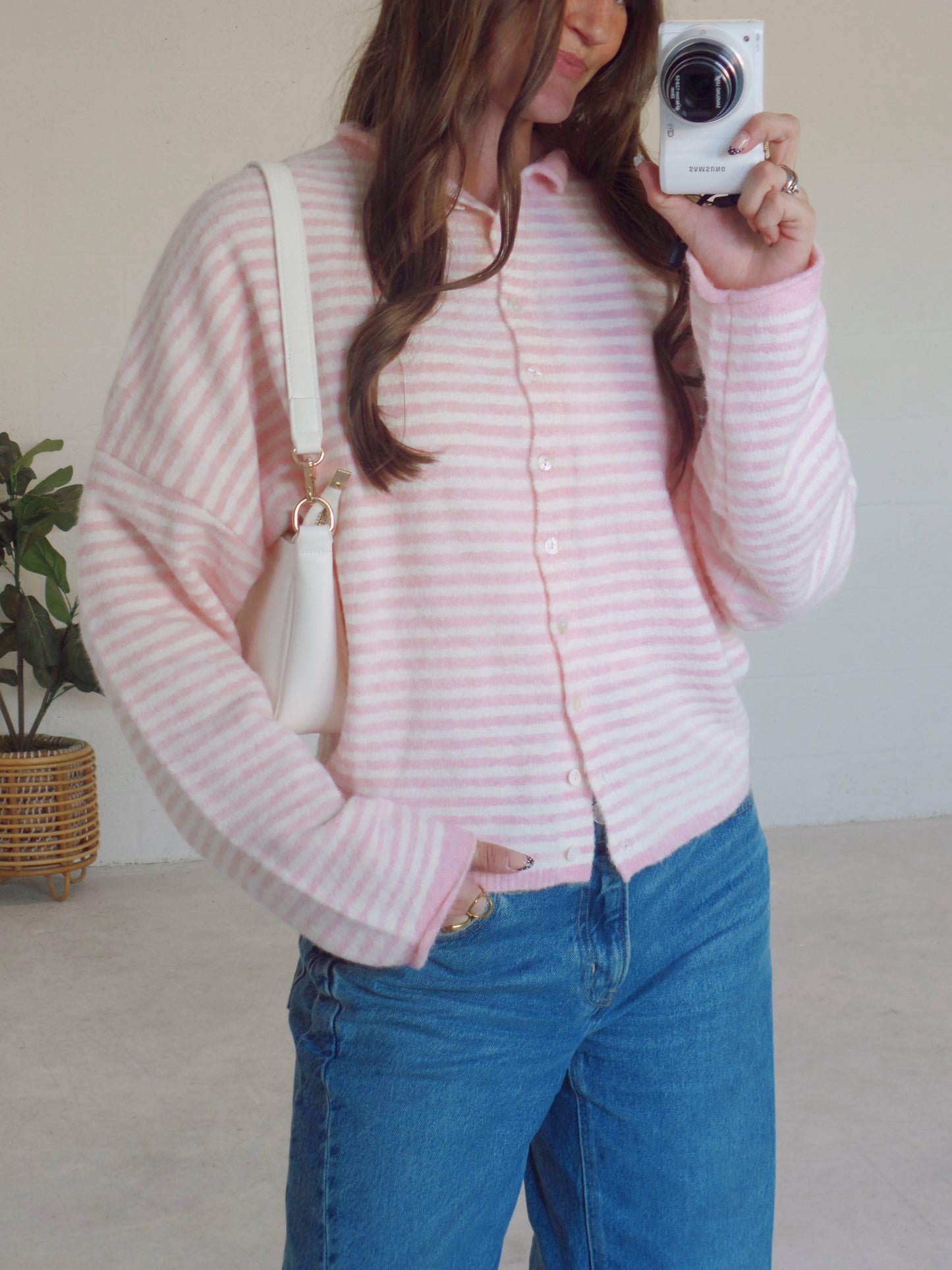 Candy Cane Kiss Cardigan