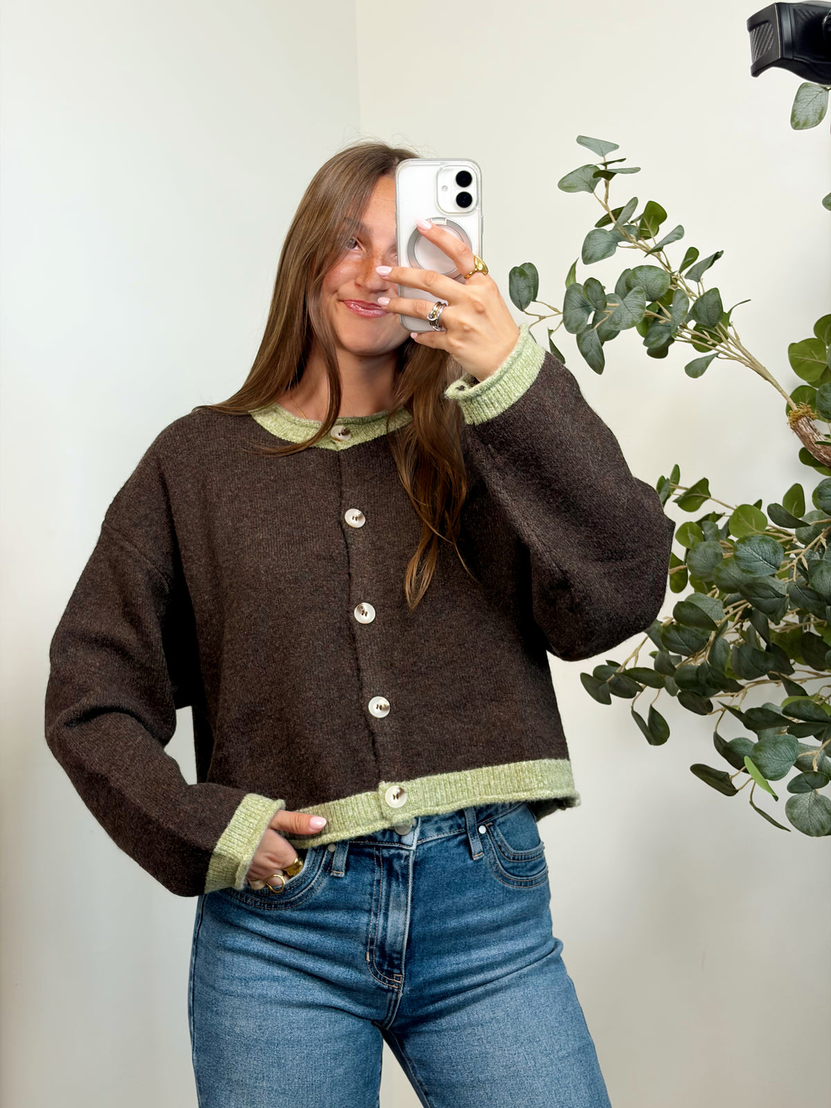 Matcha & Mocha Cardigan