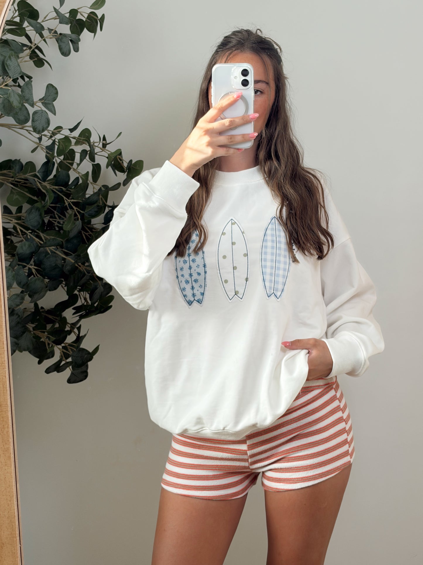 Surfboard Patchwork Crewneck