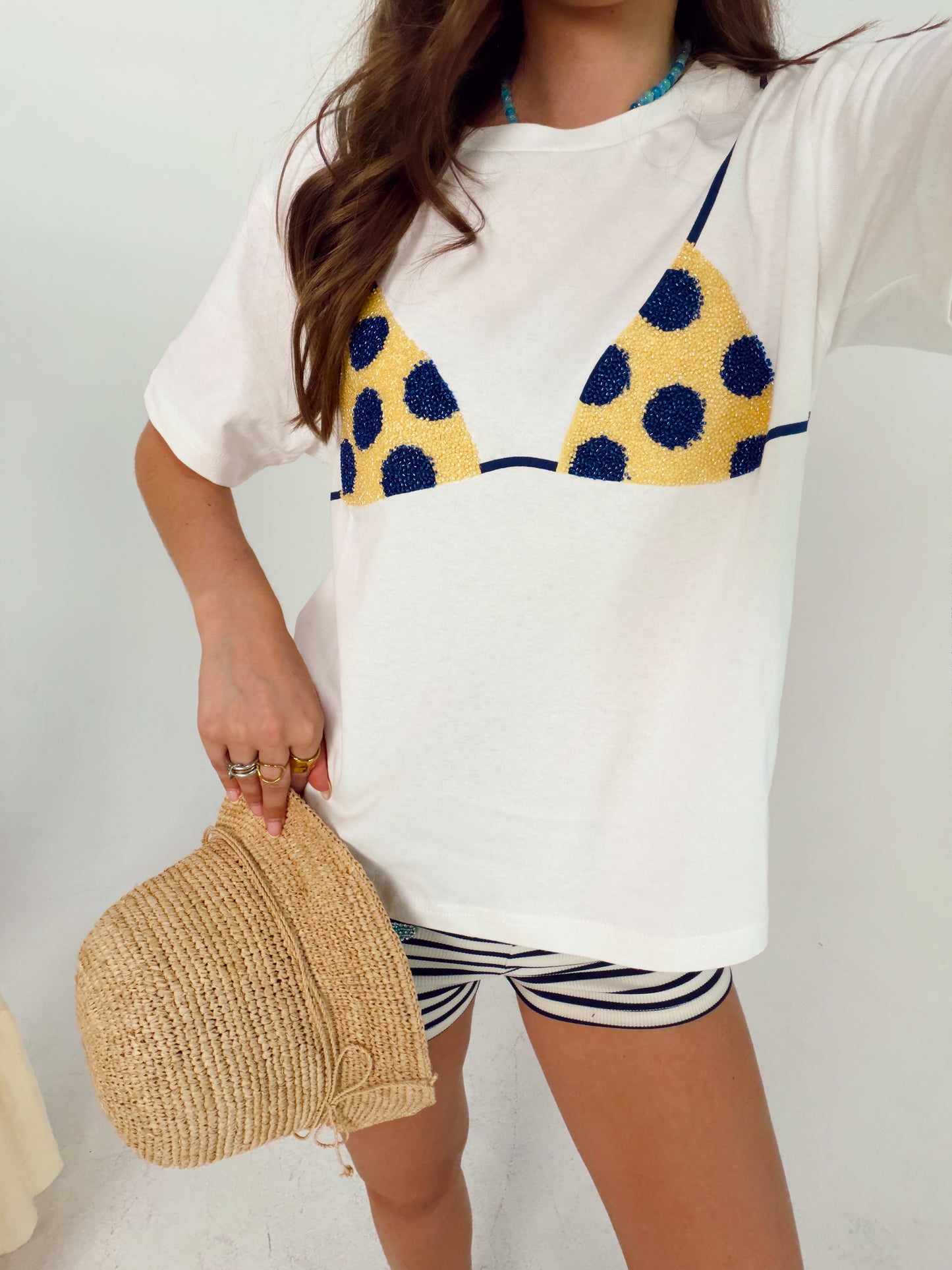 Marina Beaded Bikini Tee