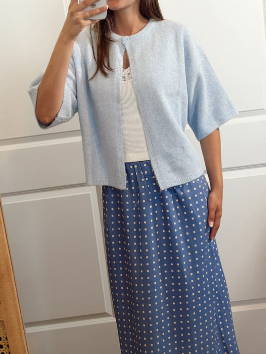 Sky One Button Cardigan