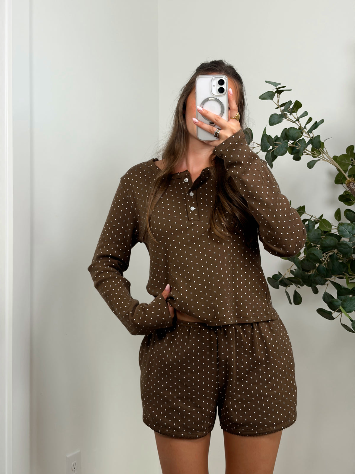 Cinnamon Dots Cotton Set