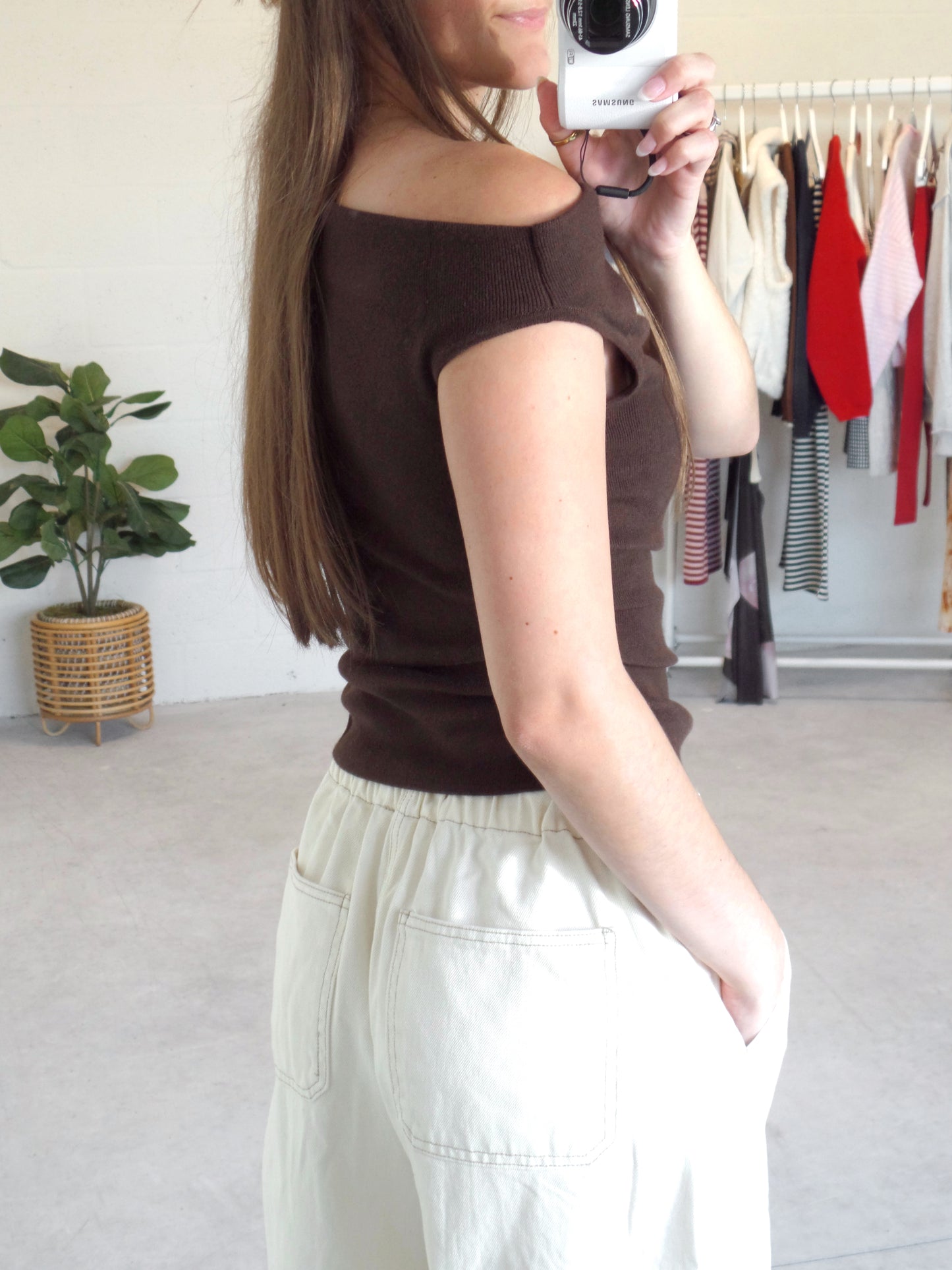 Mocha Muse Asymmetrical Top