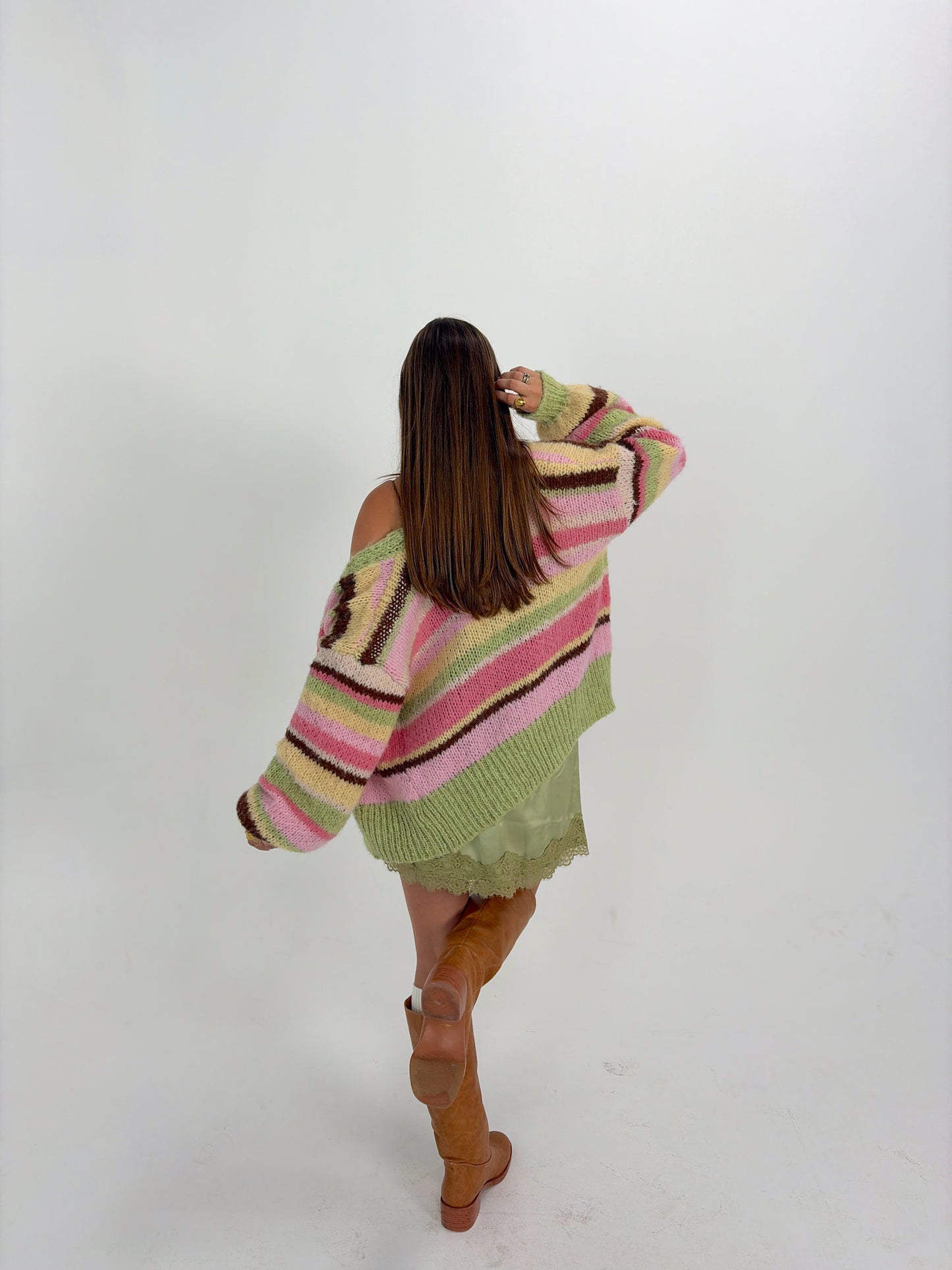 Happy Days Stripe Cardigan