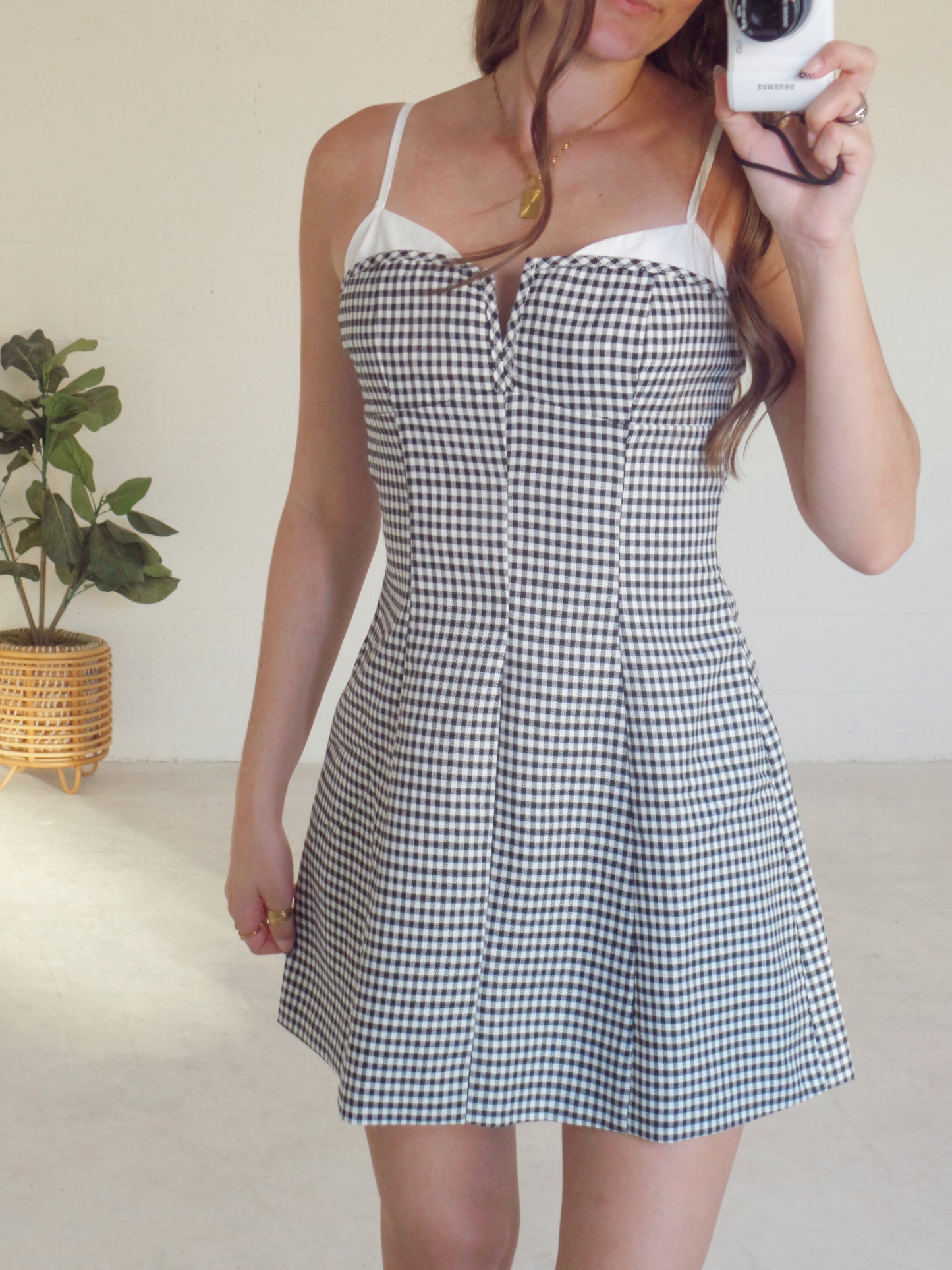 Holiday Gingham Dress